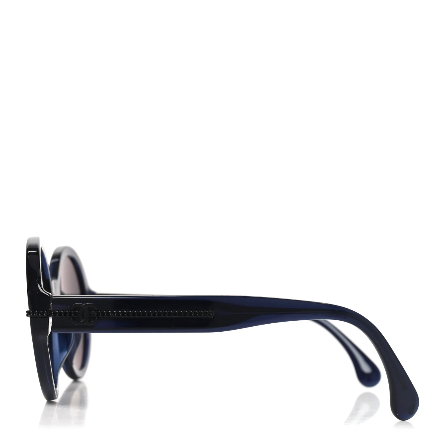 Acetate Chain Sunglasses 5511-A Blue - Image 3