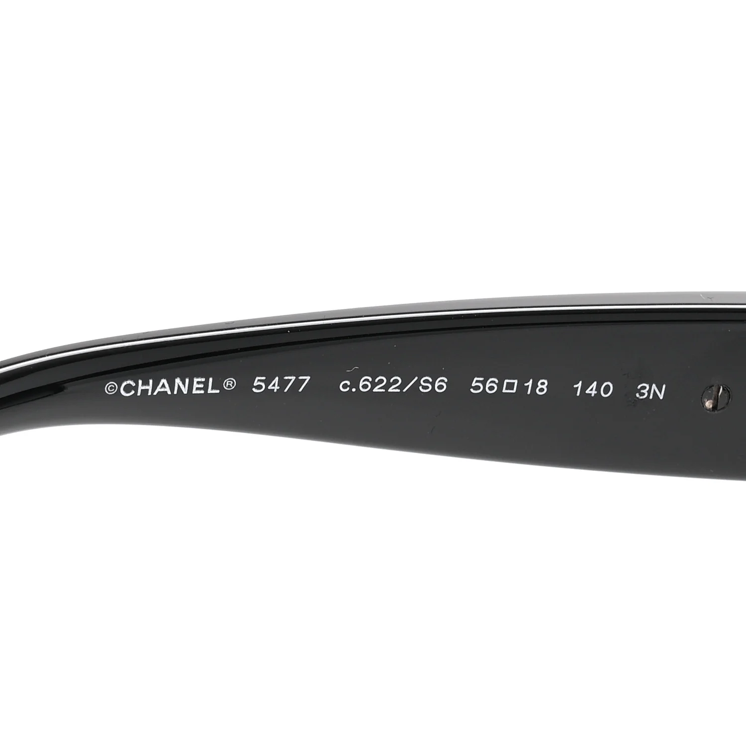 Acetate Charms Pearl Square Sunglasses 5477 Black - Image 5
