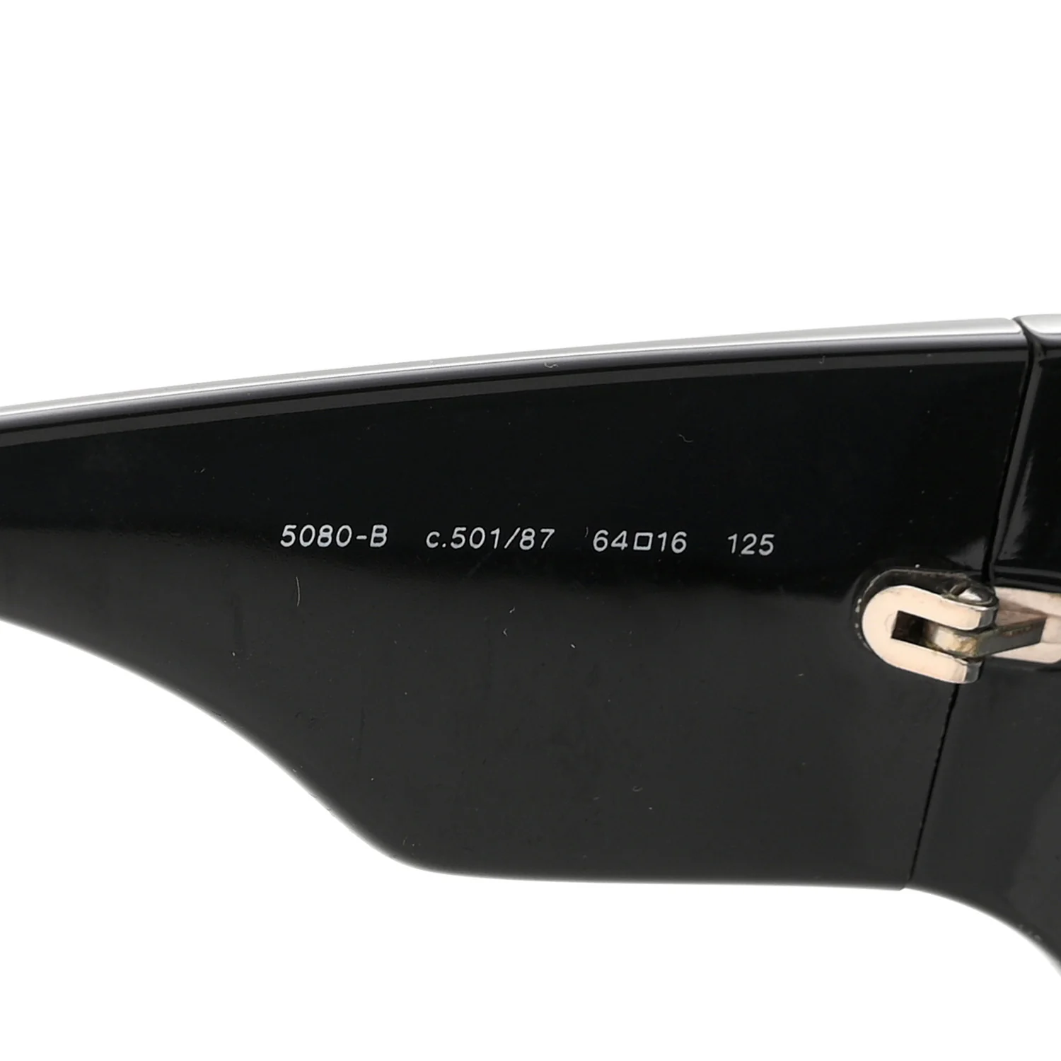 Acetate Crystal CC Sunglasses 5080-B Black - Image 6