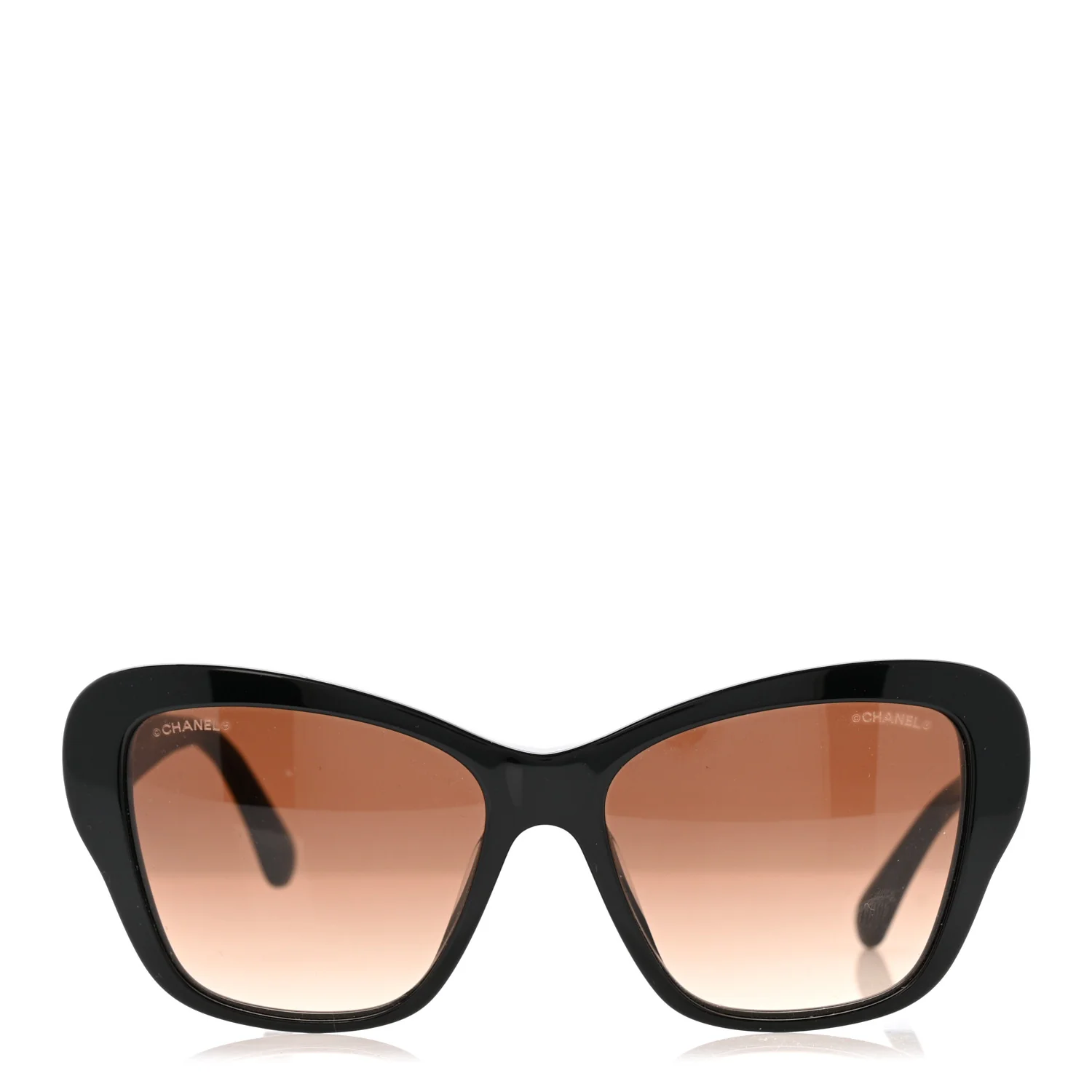 Acetate Lambskin CC Sunglasses 5457-Q-A Black - Image 2