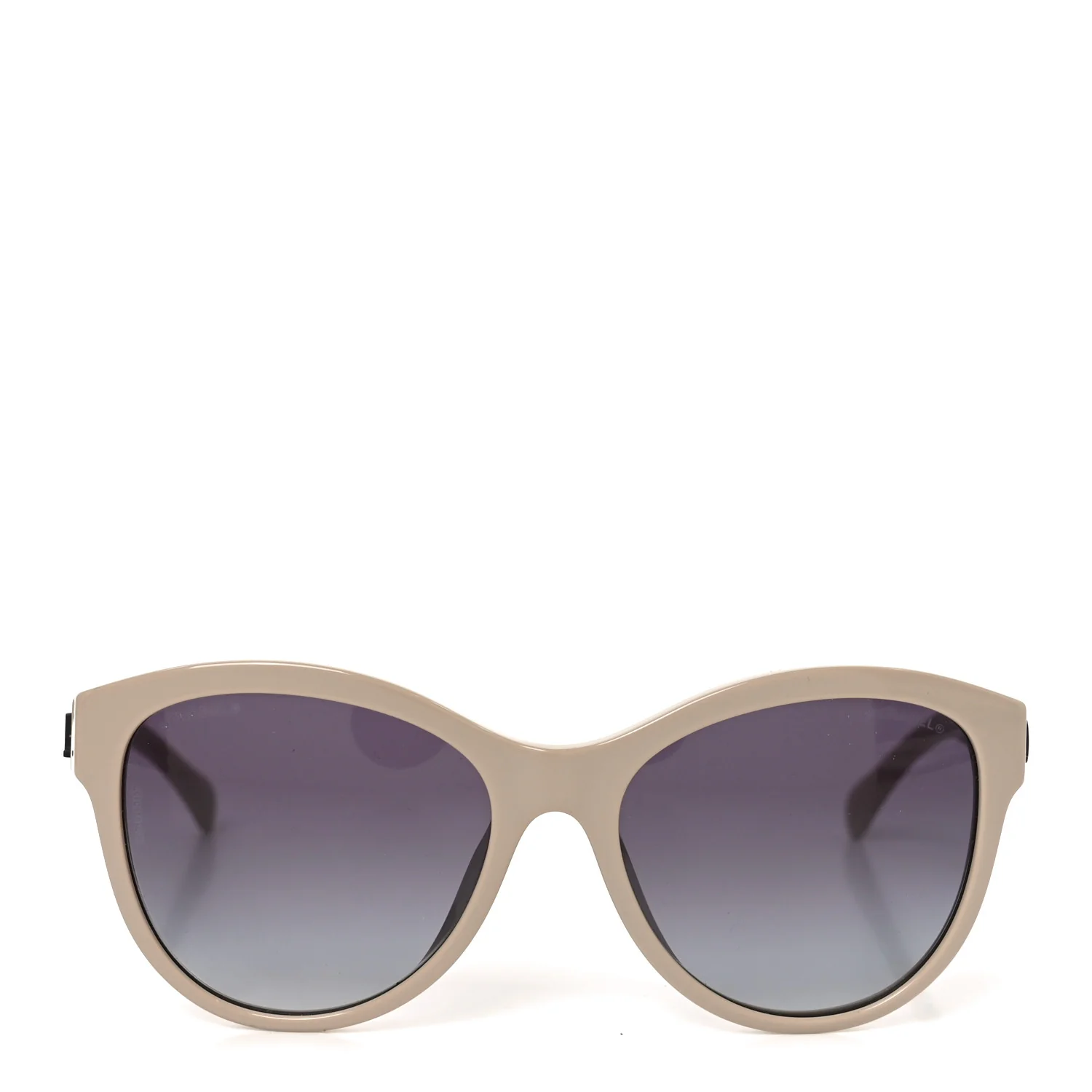 Acetate Pantos Logo Sunglasses 5458-A Beige - Image 2