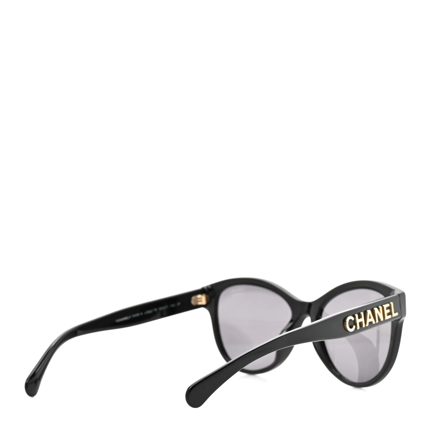 Acetate Pantos Logo Sunglasses 5458-A Black - Image 4