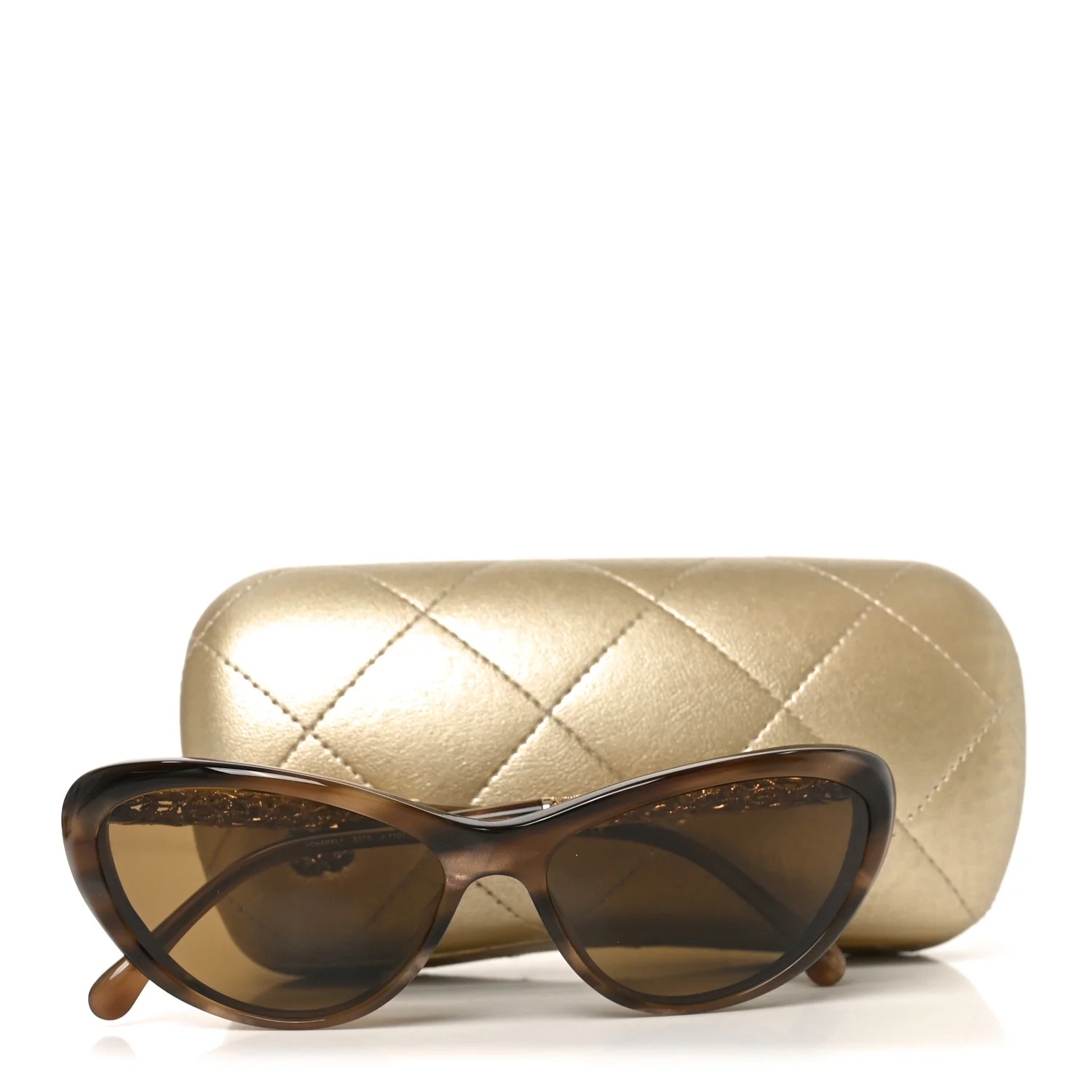 Acetate Polarized Bijou Cat Eye Sunglasses 3270 Tortoise - Image 7