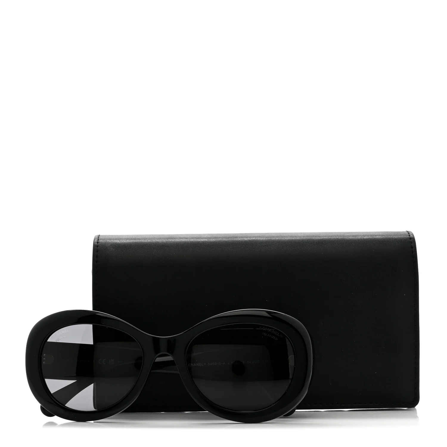 Acetate Polarized CC Sunglasses 5468-B-A Black - Image 8