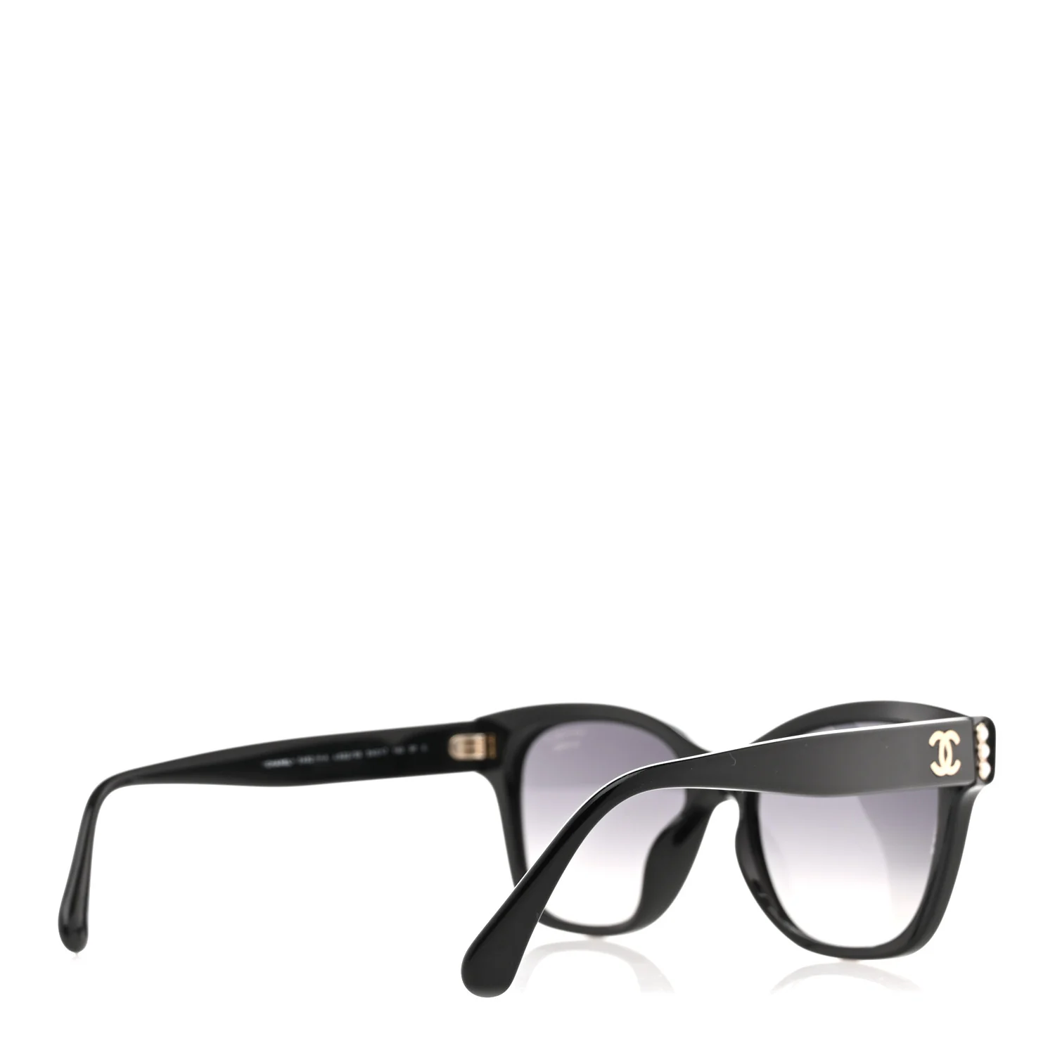Acetate Polarized Pearl CC Square Sunglasses 5482-H-A Black - Image 4