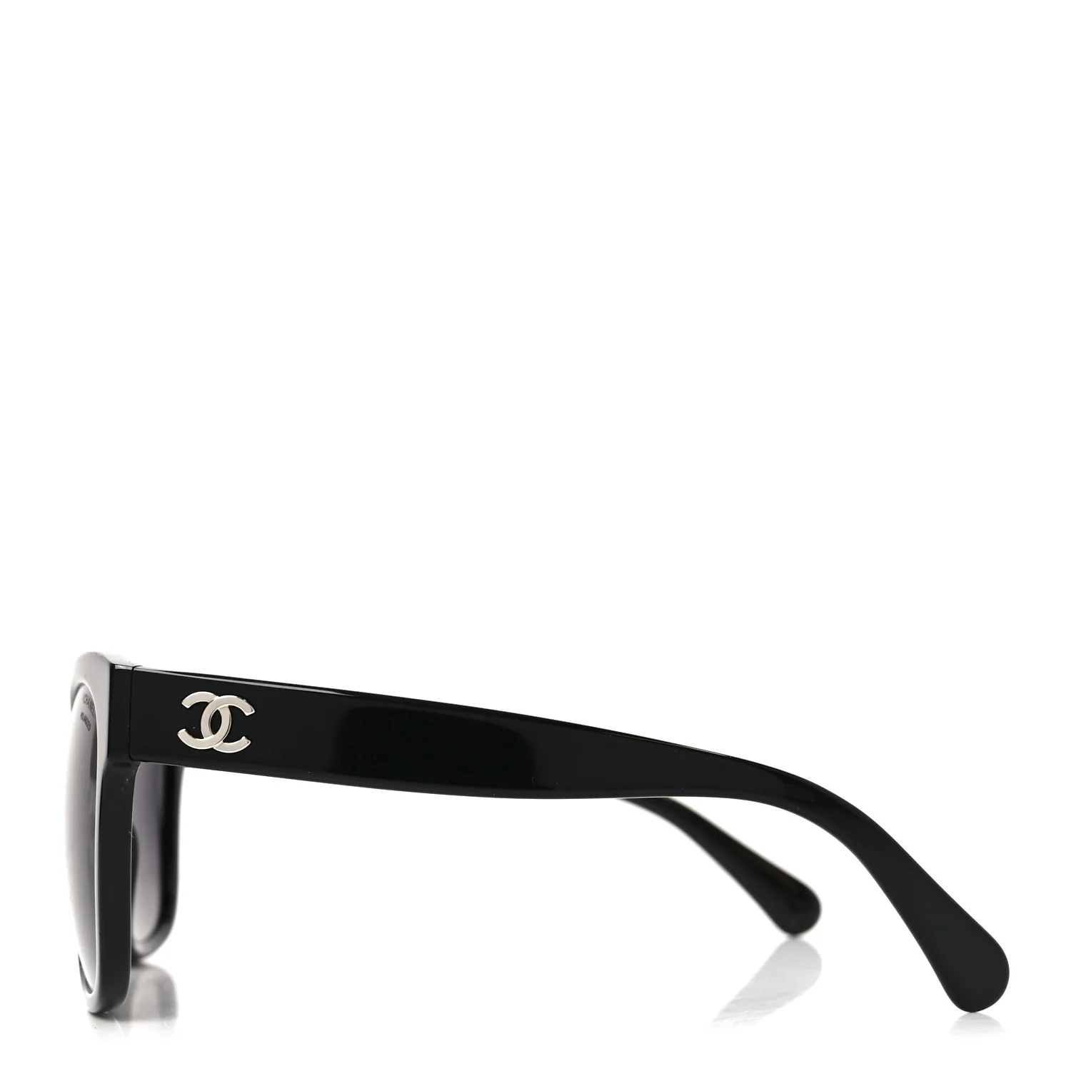 Acetate Polarized Square CC Sunglasses 5380 Black - Image 3