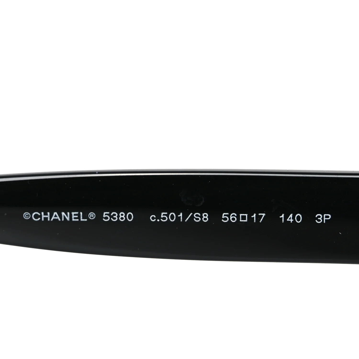 Acetate Polarized Square CC Sunglasses 5380 Black - Image 5
