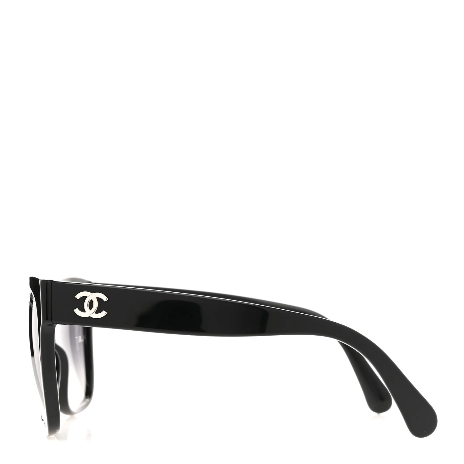 Acetate Polarized Square CC Sunglasses 5380 Black - Image 3