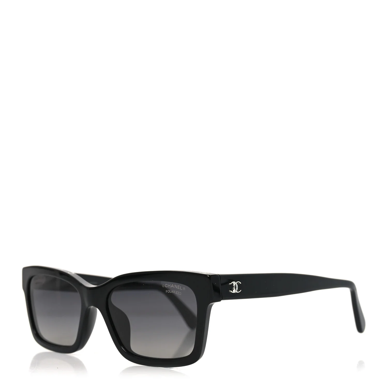 Acetate Polarized Square Sunglasses 5417-A Black