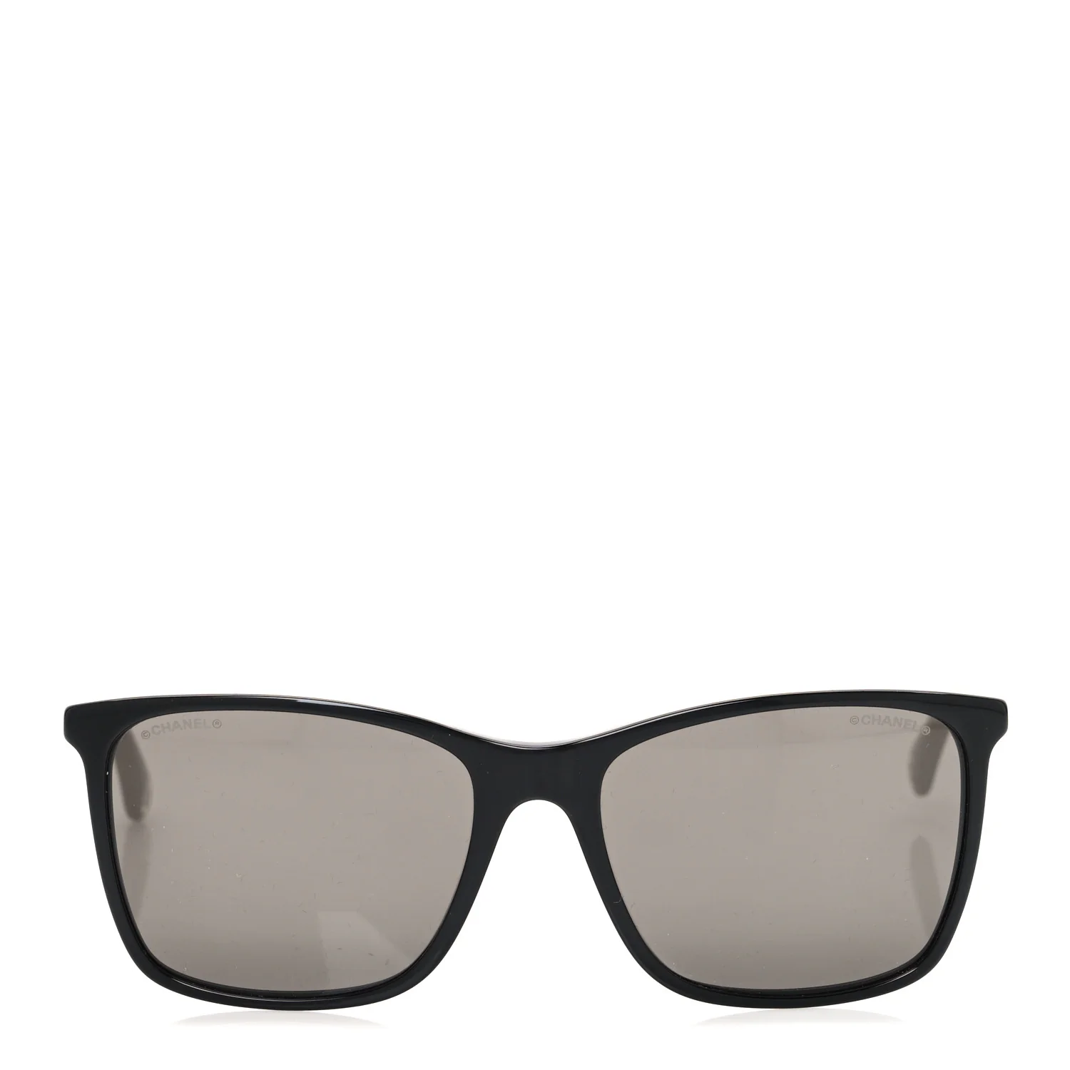 Acetate Polarized Square Sunglasses 5447-A Black Beige - Image 2