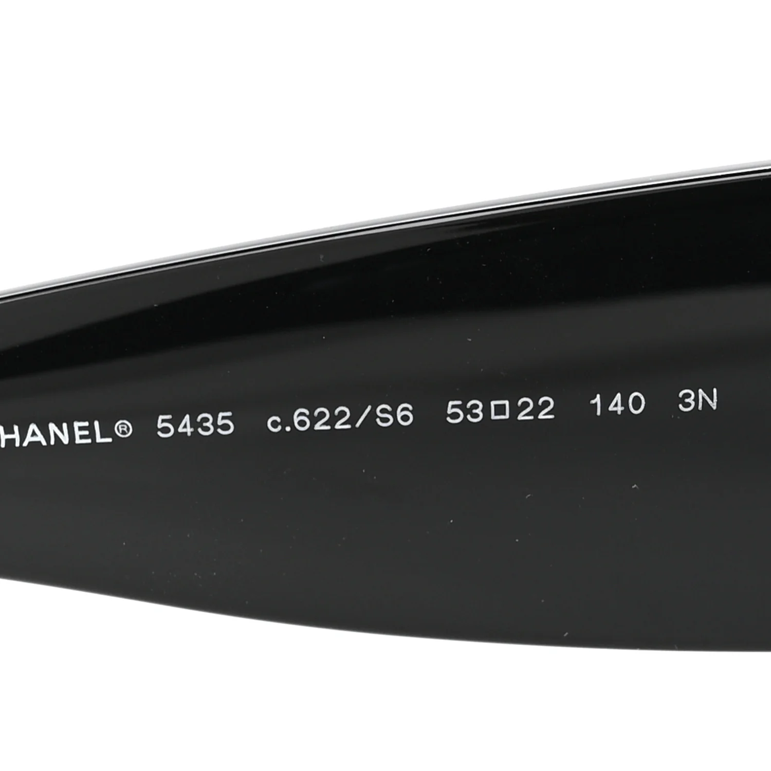 Acetate Rectangle Sunglasses 5435 Black - Image 5