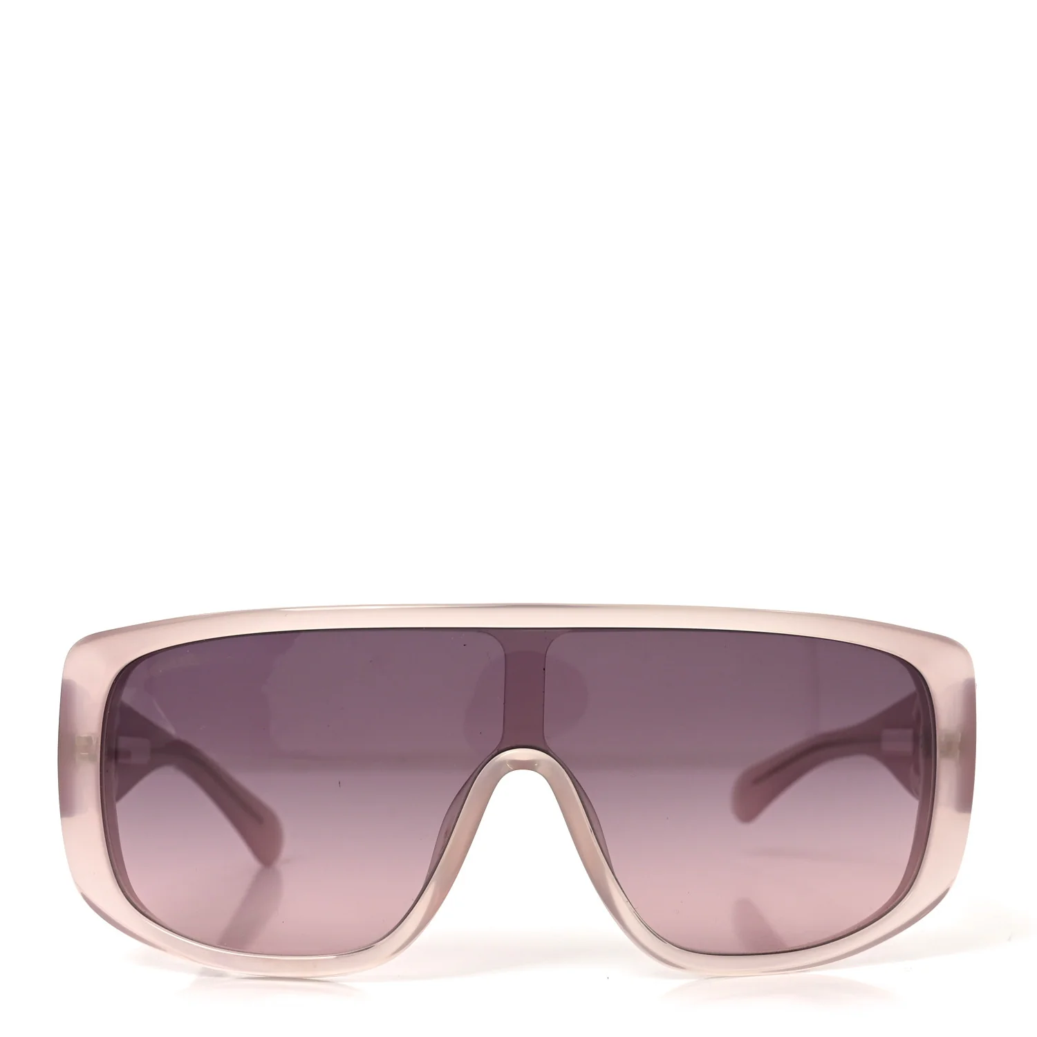 Acetate Shield Sunglasses 5495 Light Pink - Image 2