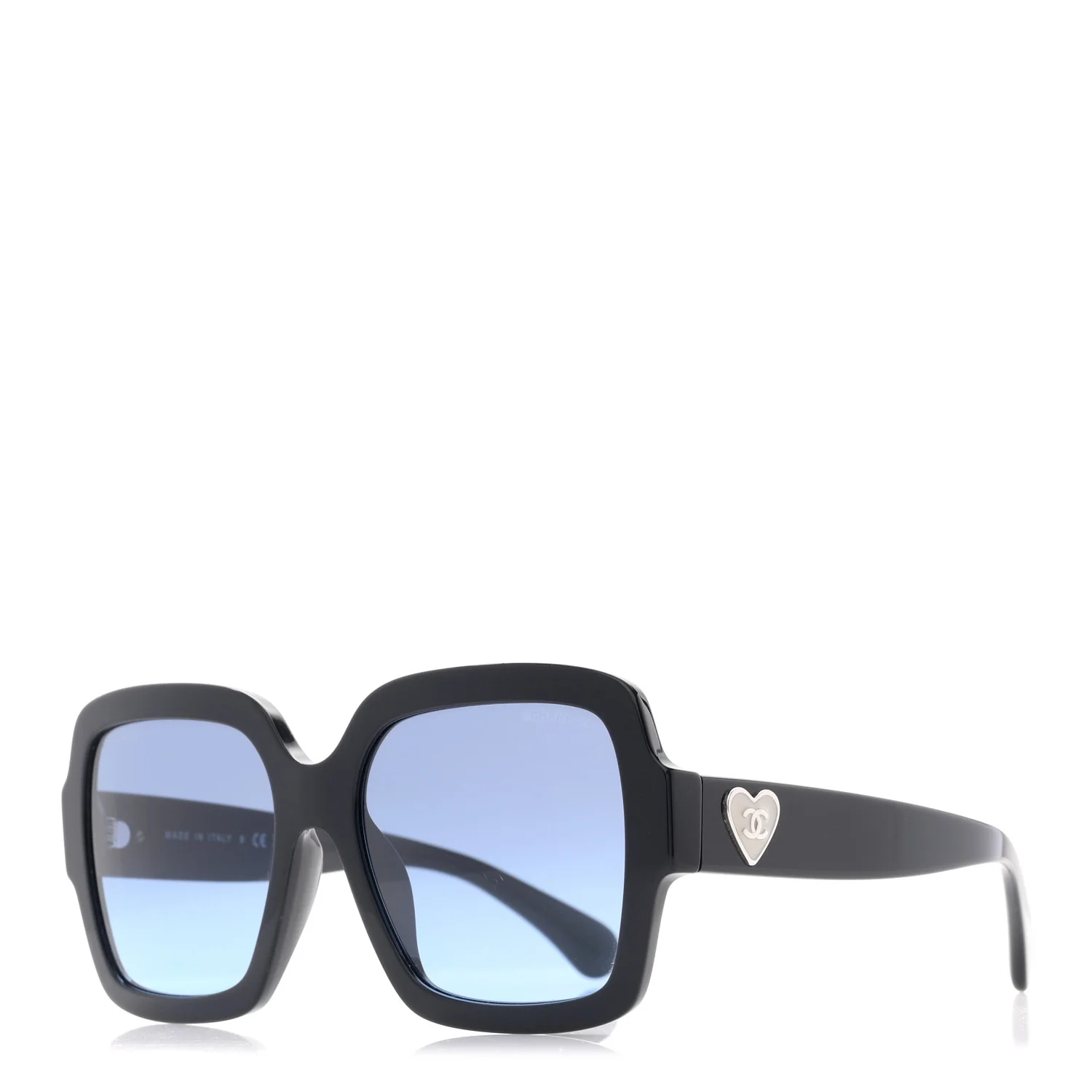 Acetate Square Heart Sunglasses 5479-A Blue