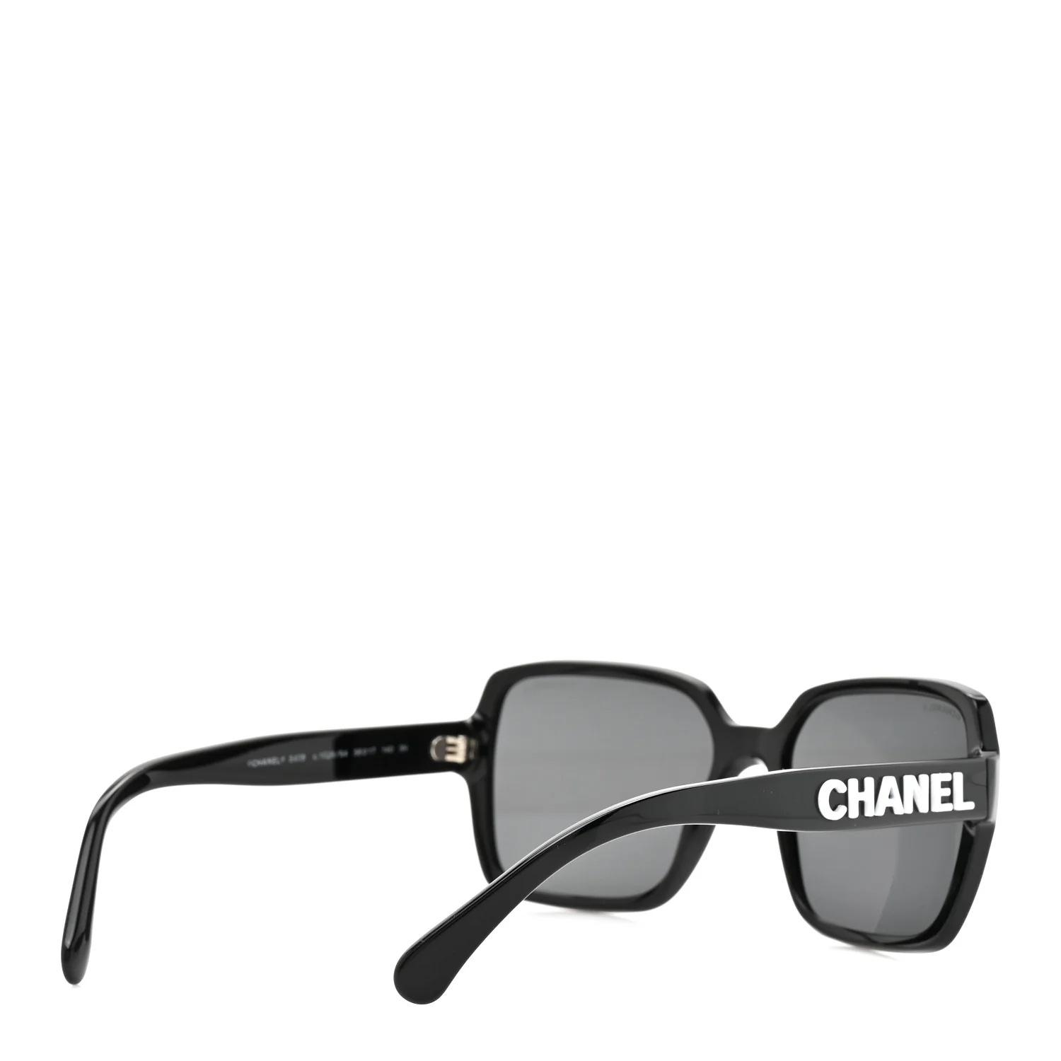 Acetate Square Sunglasses 5408 Black - Image 4