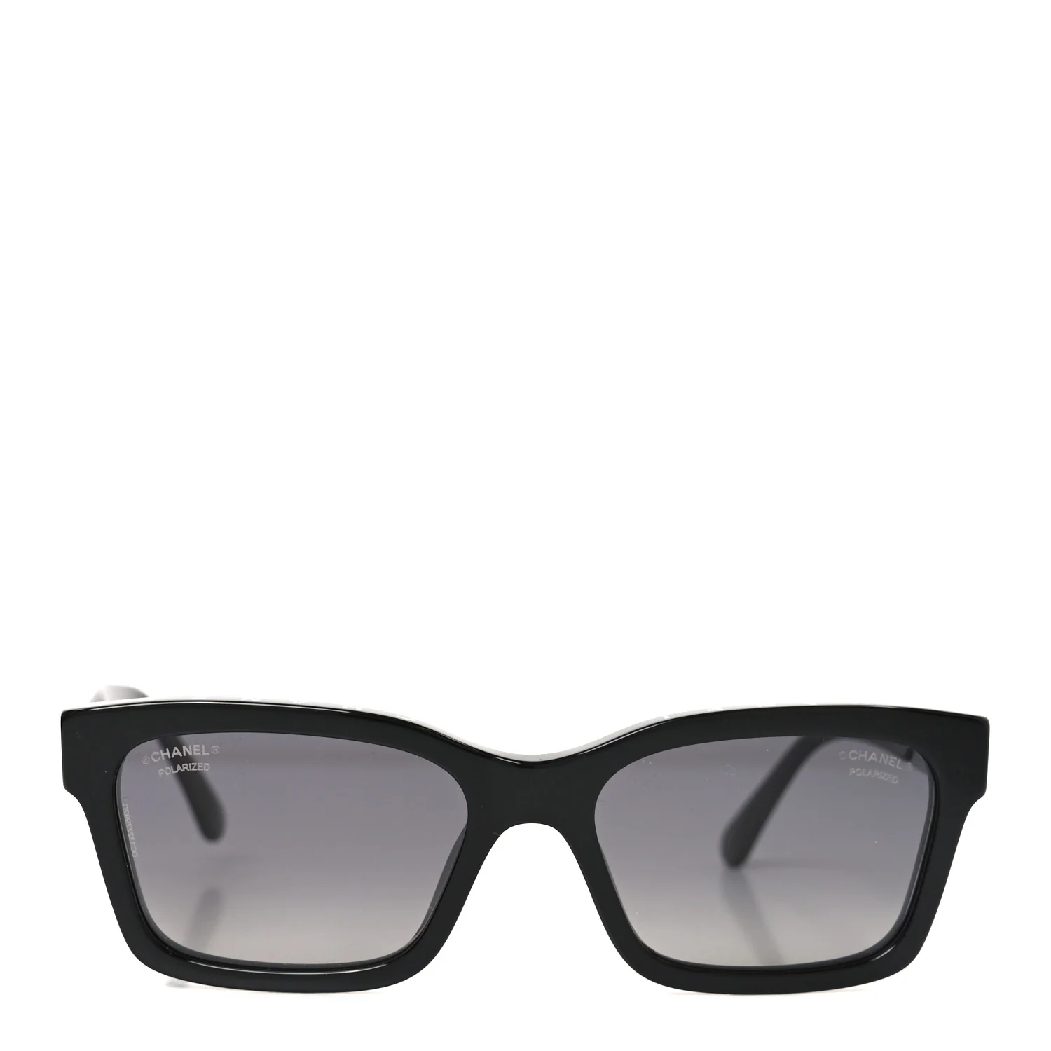 Acetate Square Sunglasses 5417 Black - Image 2