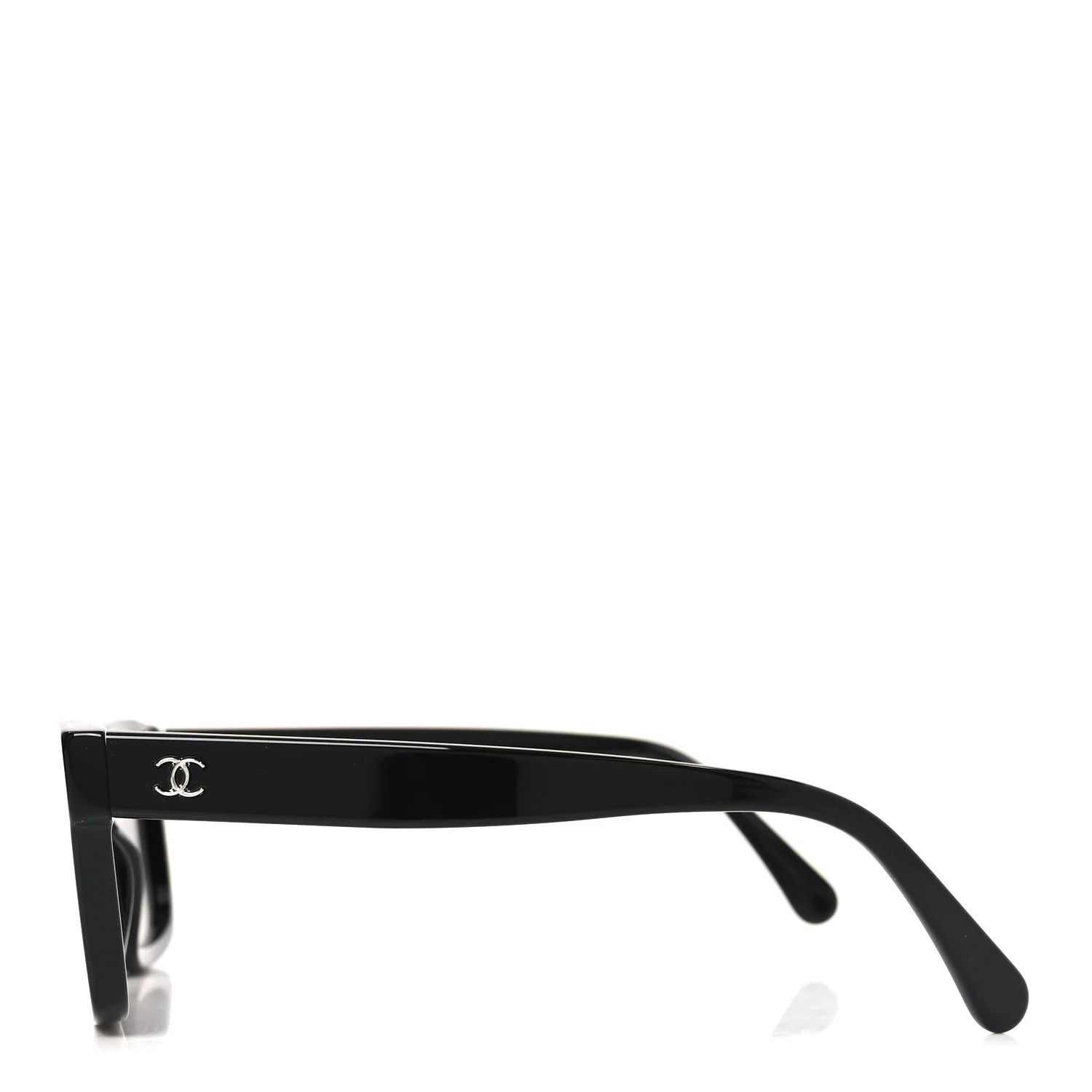 Acetate Square Sunglasses 5417 Black - Image 3