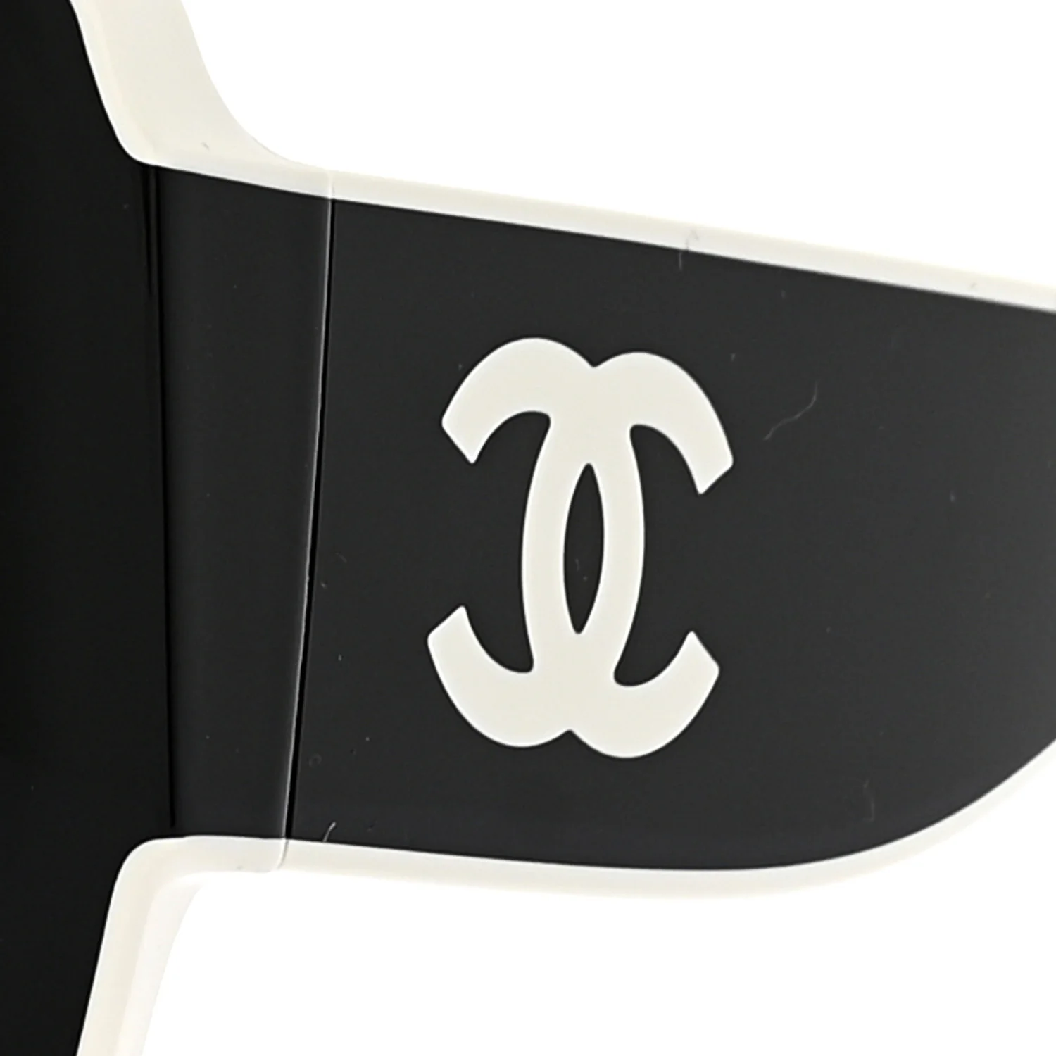 Acetate Square Sunglasses 6059 Black White - Image 8