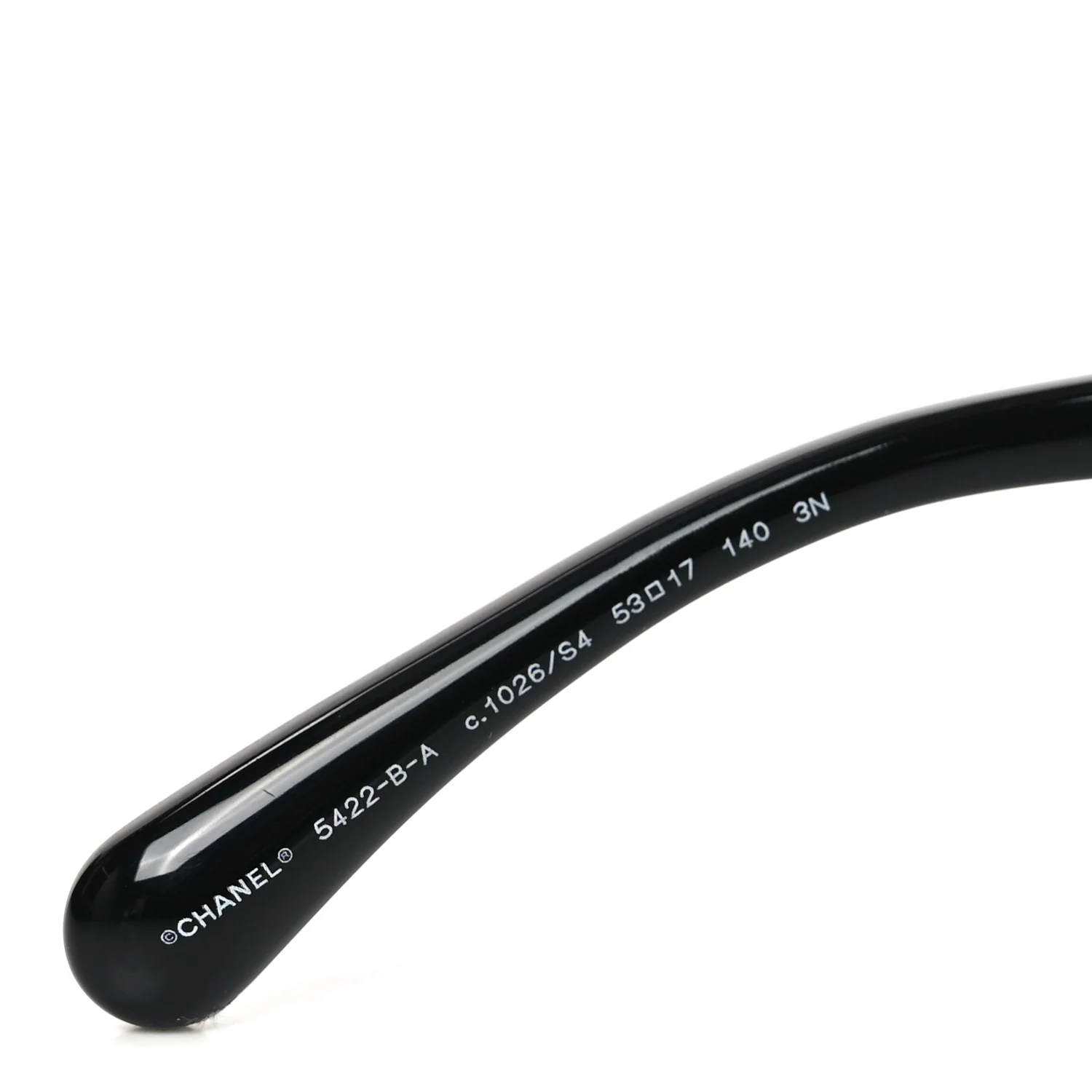 Acetate Strass Square Sunglasses 5422-B-A Black White - Image 5