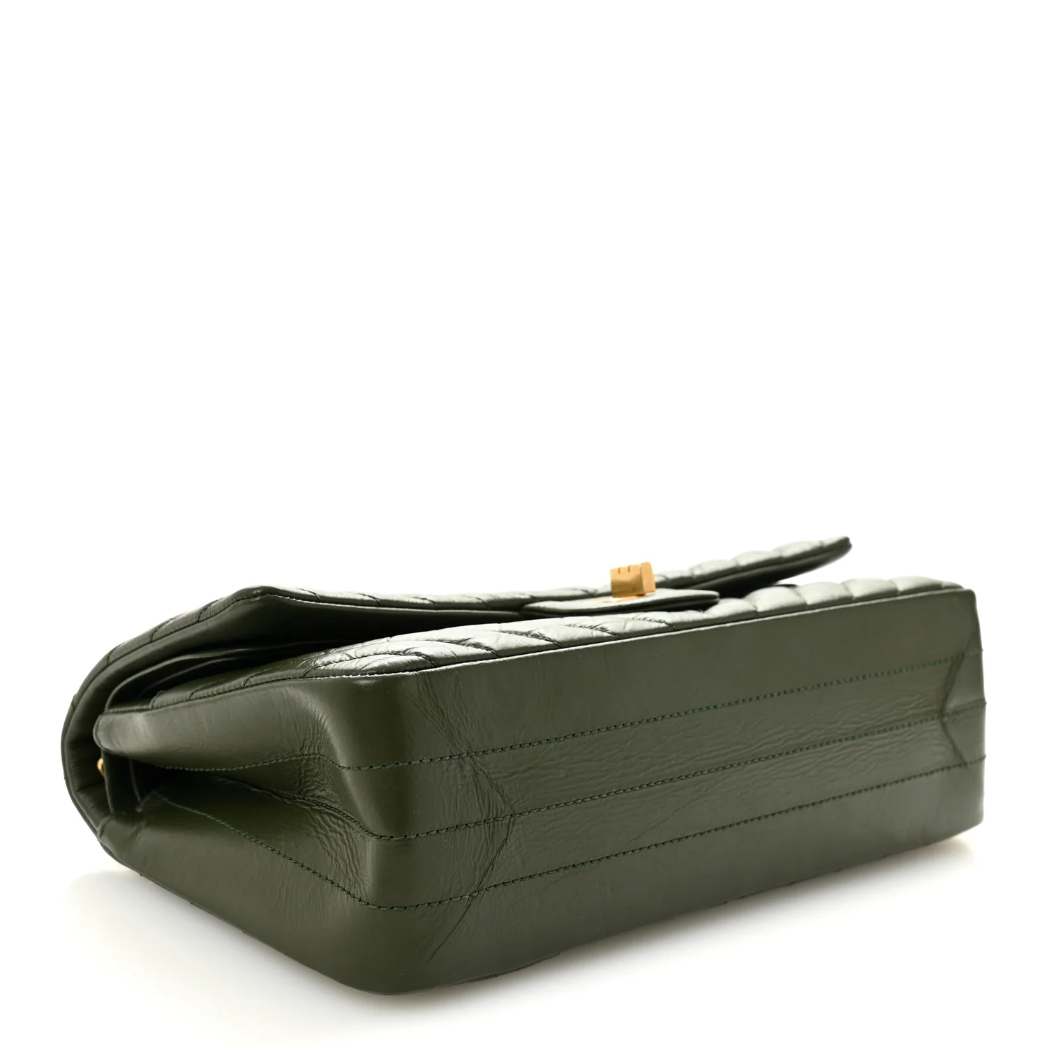 Aged Calfskin Chevron Quilted 2.55 Reissue 225 Flap Green - Image 4