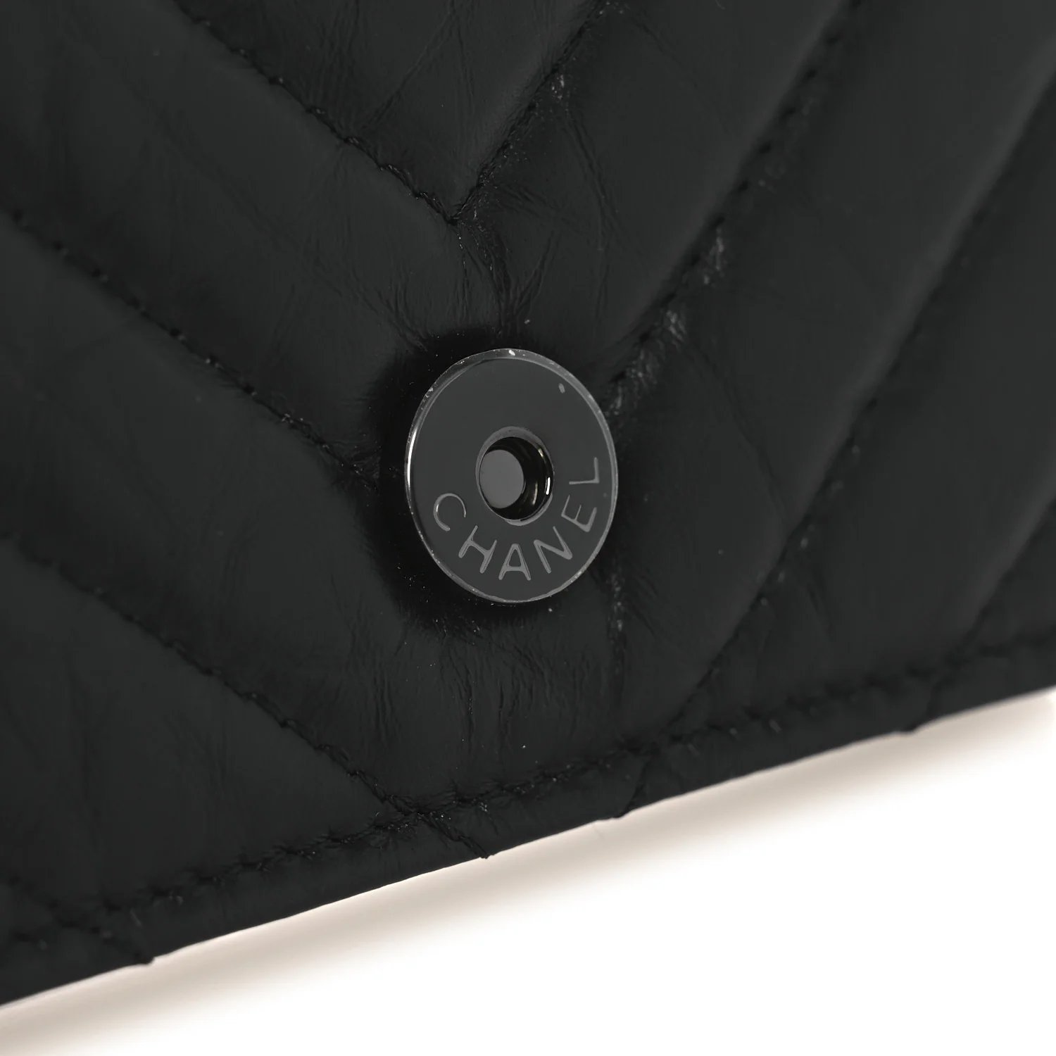 Aged Calfskin Chevron Quilted Reissue Belt Bag So Black - Image 12