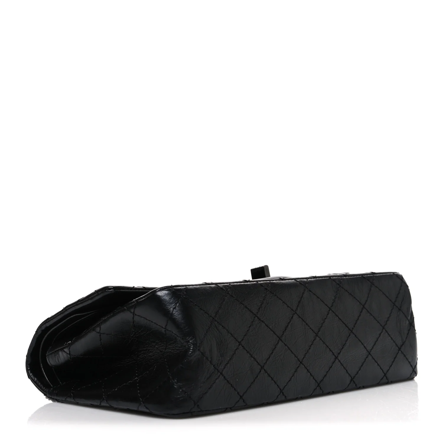 Aged Calfskin Quilted 2.55 Reissue 225 Flap So Black - Image 3