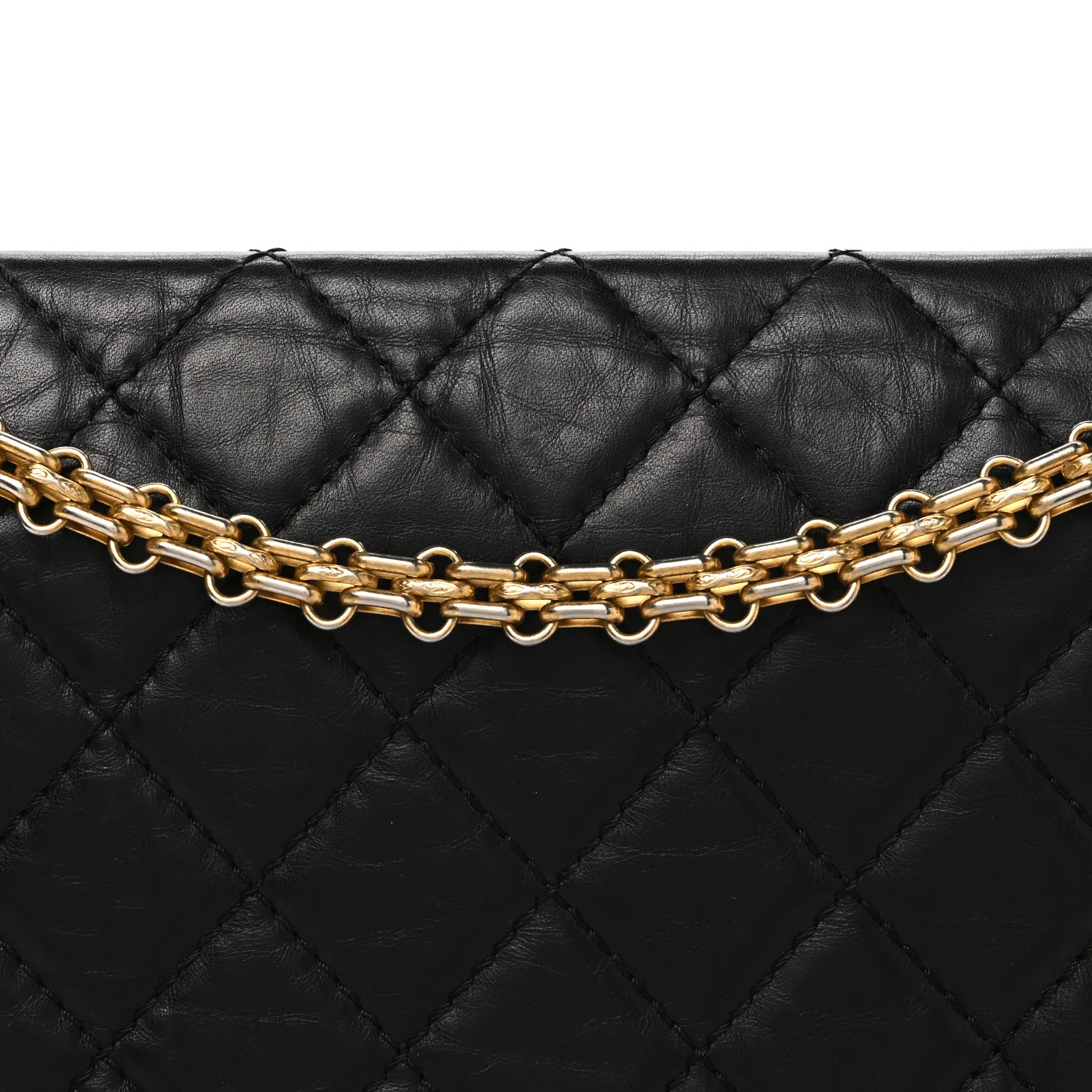 Aged Calfskin Quilted 2.55 Reissue 226 Flap Black - Image 7