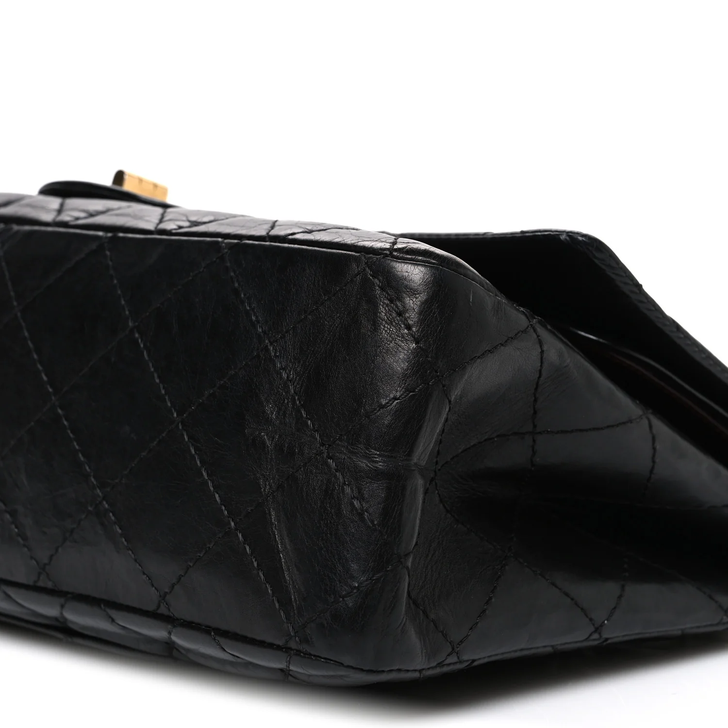 Aged Calfskin Quilted 2.55 Reissue 227 Flap Black - Image 10