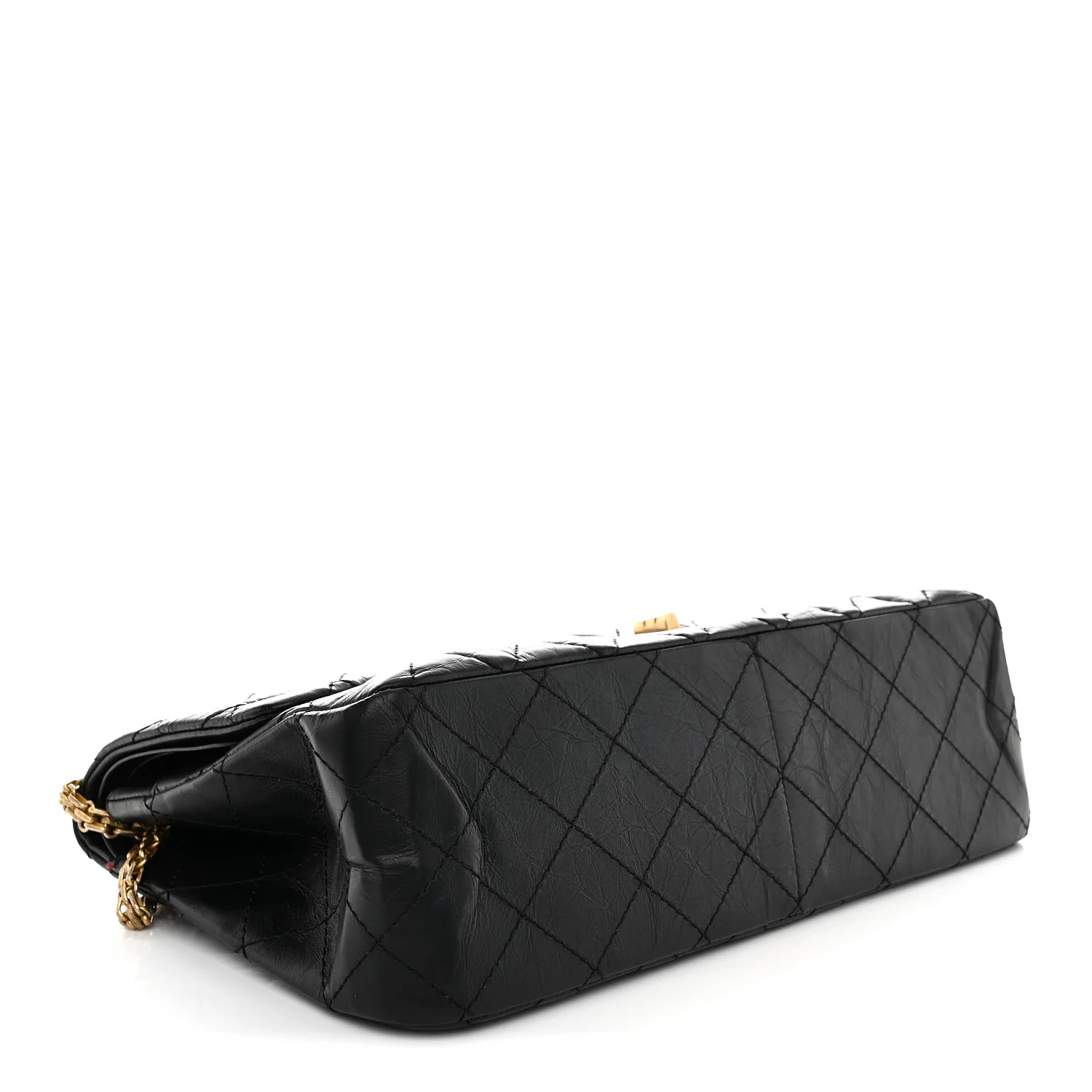 Aged Calfskin Quilted 2.55 Reissue 227 Flap Black - Image 4