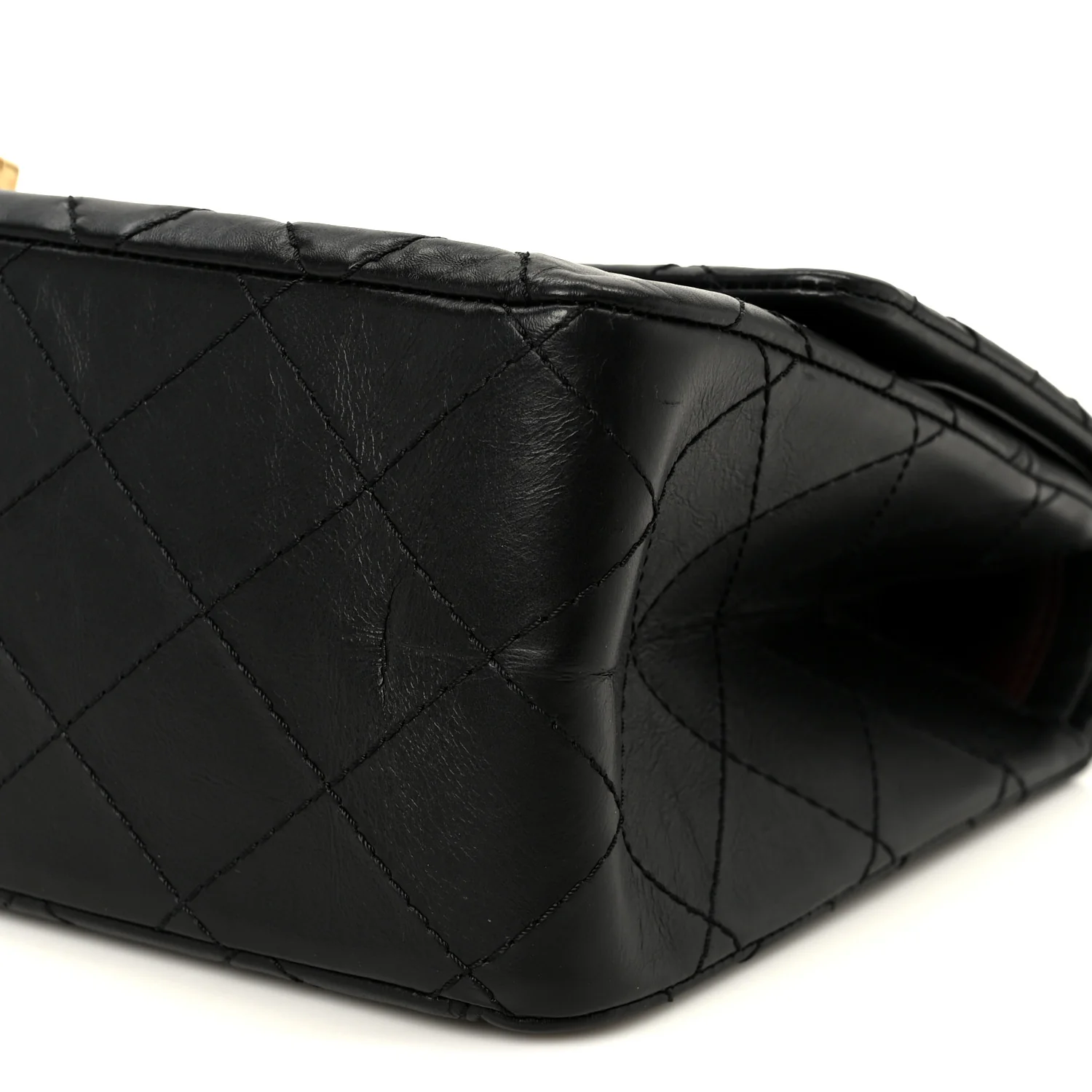 Aged Calfskin Quilted 2.55 Reissue 227 Flap Black - Image 9
