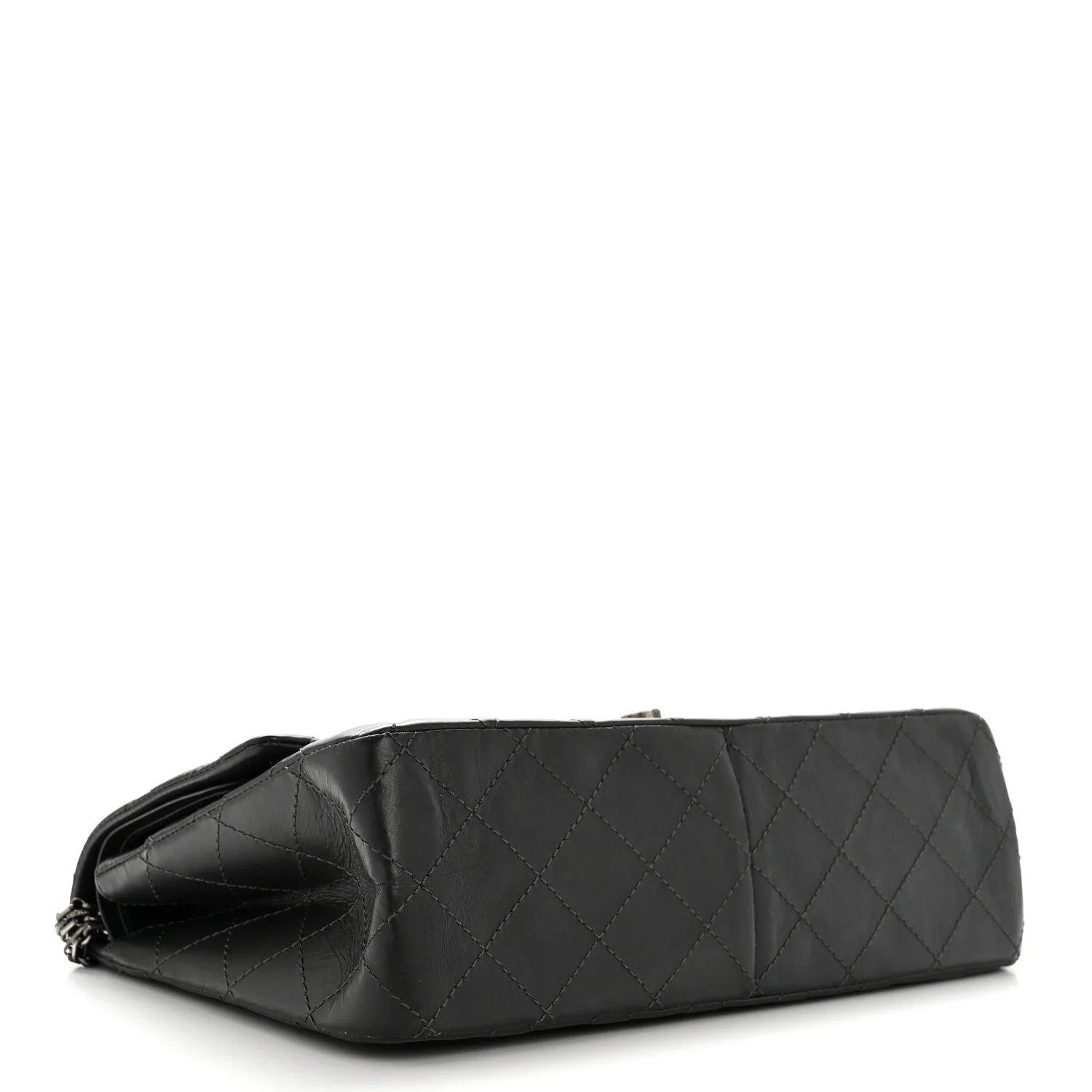 Aged Calfskin Quilted 2.55 Reissue 227 Flap Dark Grey - Image 4