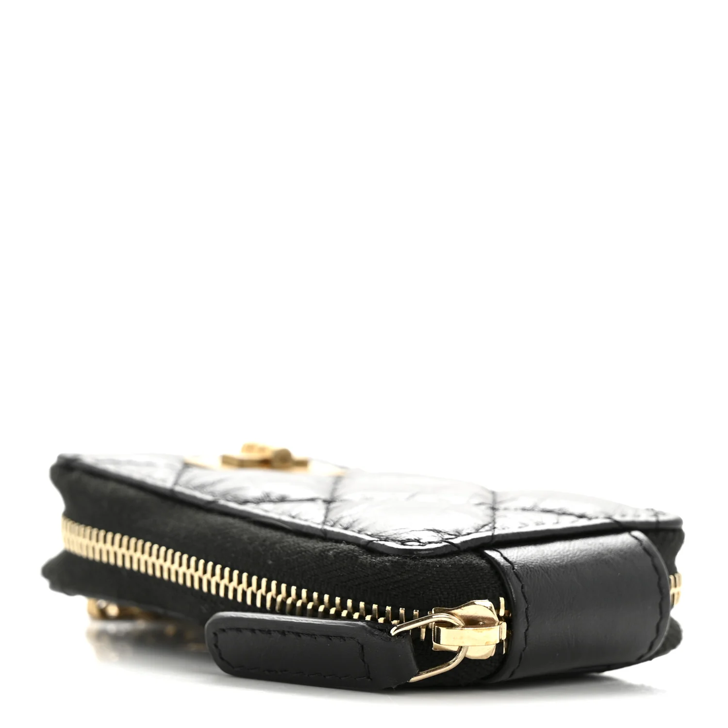 Aged Calfskin Quilted 2.55 Reissue Clutch With Chain Black - Image 9