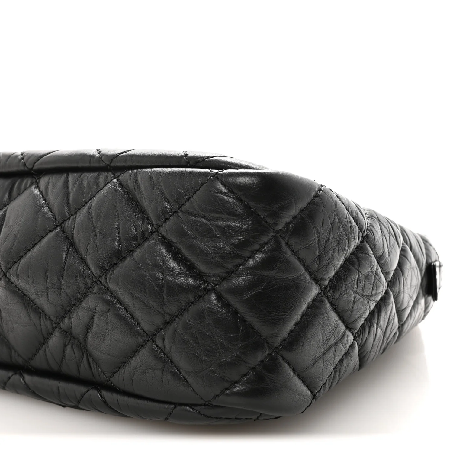 Aged Calfskin Quilted Large Reissue Camera Case Black - Image 10