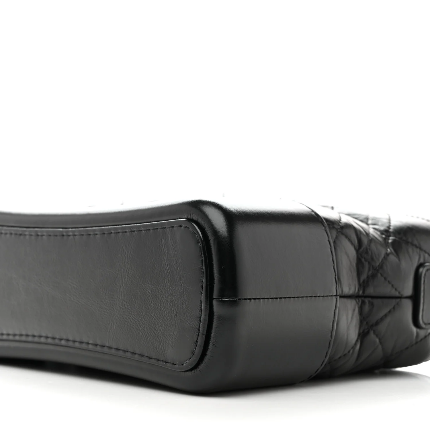 Aged Calfskin Quilted New Medium Gabrielle Hobo Black - Image 9