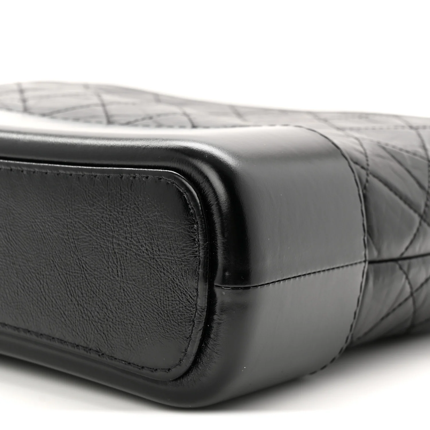 Aged Calfskin Quilted New Medium Gabrielle Hobo Black - Image 10