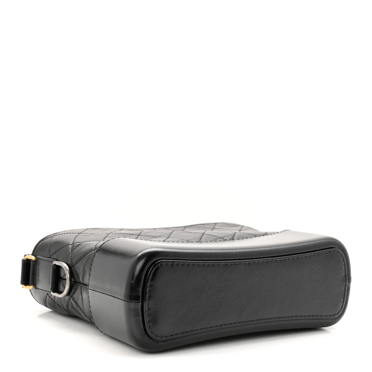 Aged Calfskin Quilted New Medium Gabrielle Hobo Black - Image 4