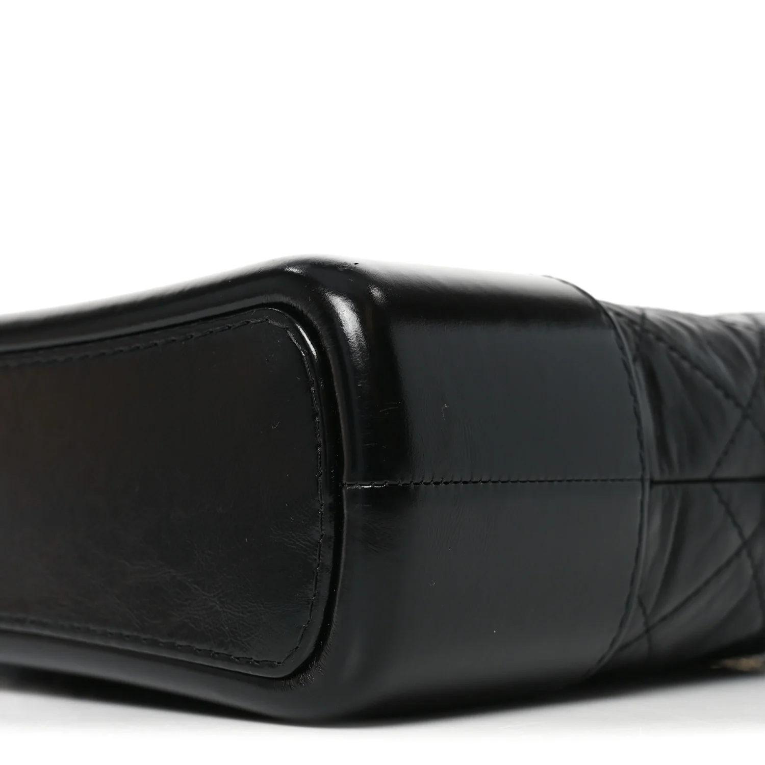 Aged Calfskin Quilted New Medium Gabrielle Hobo Black - Image 10