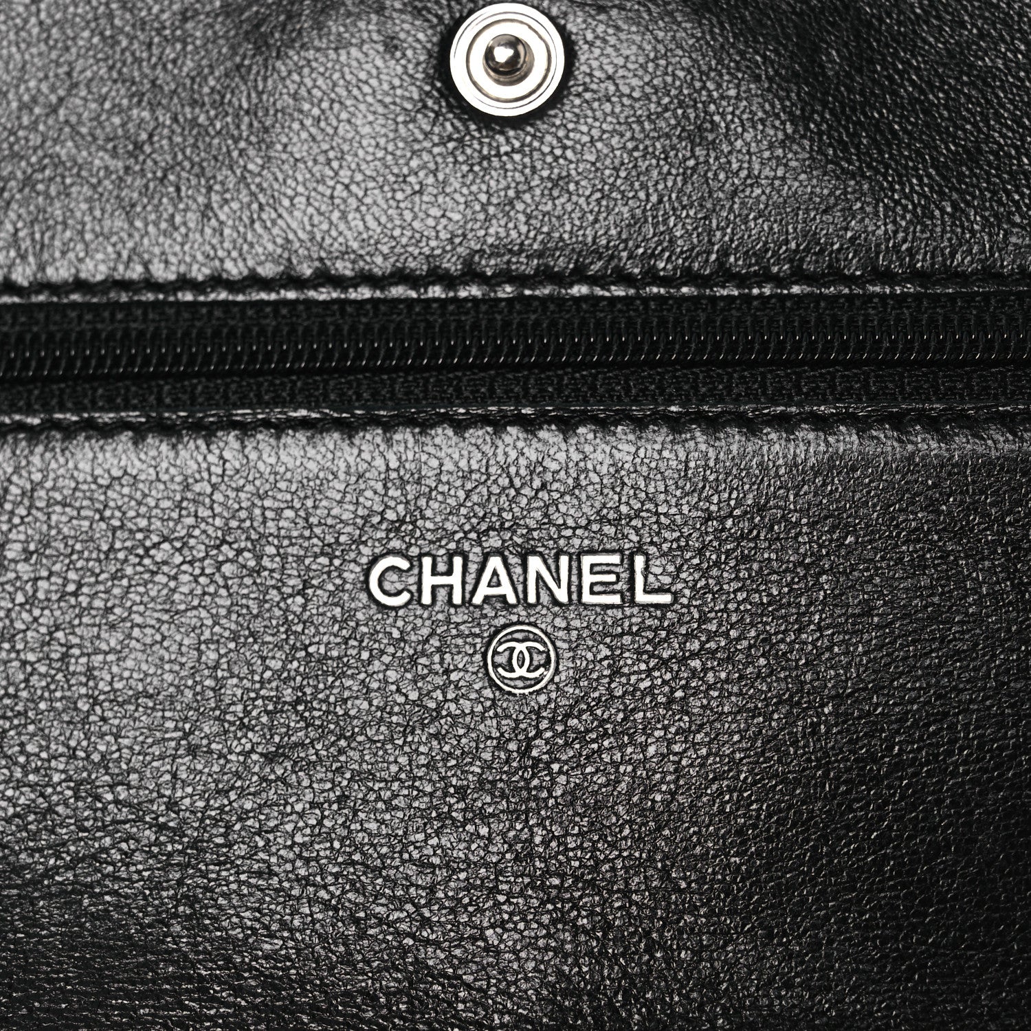 Aged Calfskin Quilted Reissue Wallet On Chain WOC Black - Image 5