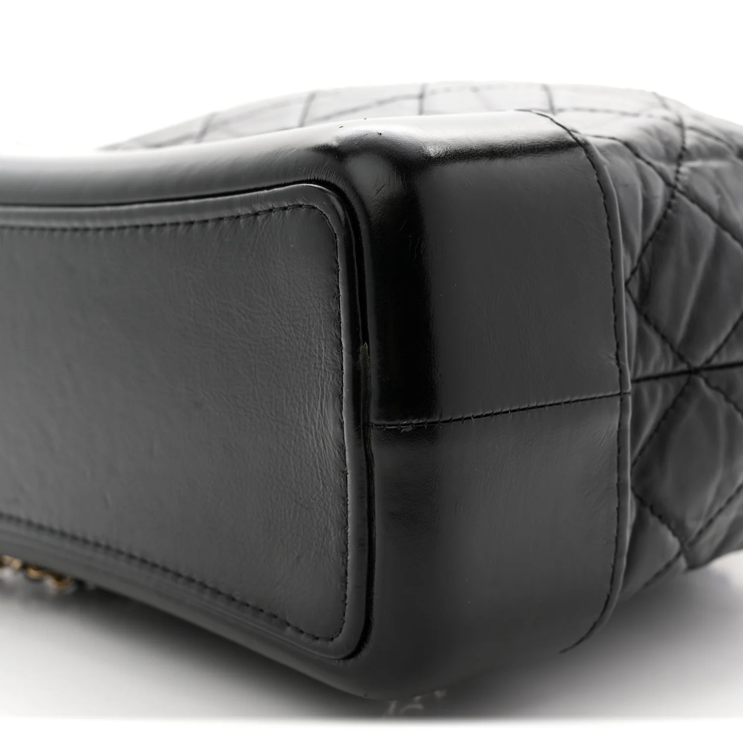 Aged Calfskin Quilted Small Gabrielle Backpack Black - Image 10
