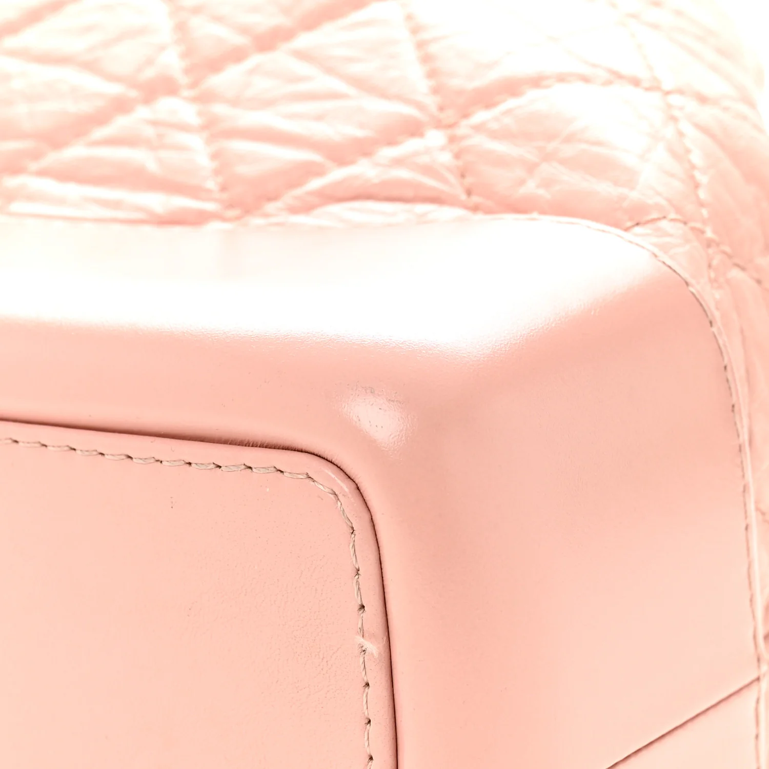 Aged Calfskin Quilted Small Gabrielle Backpack Pink - Image 10