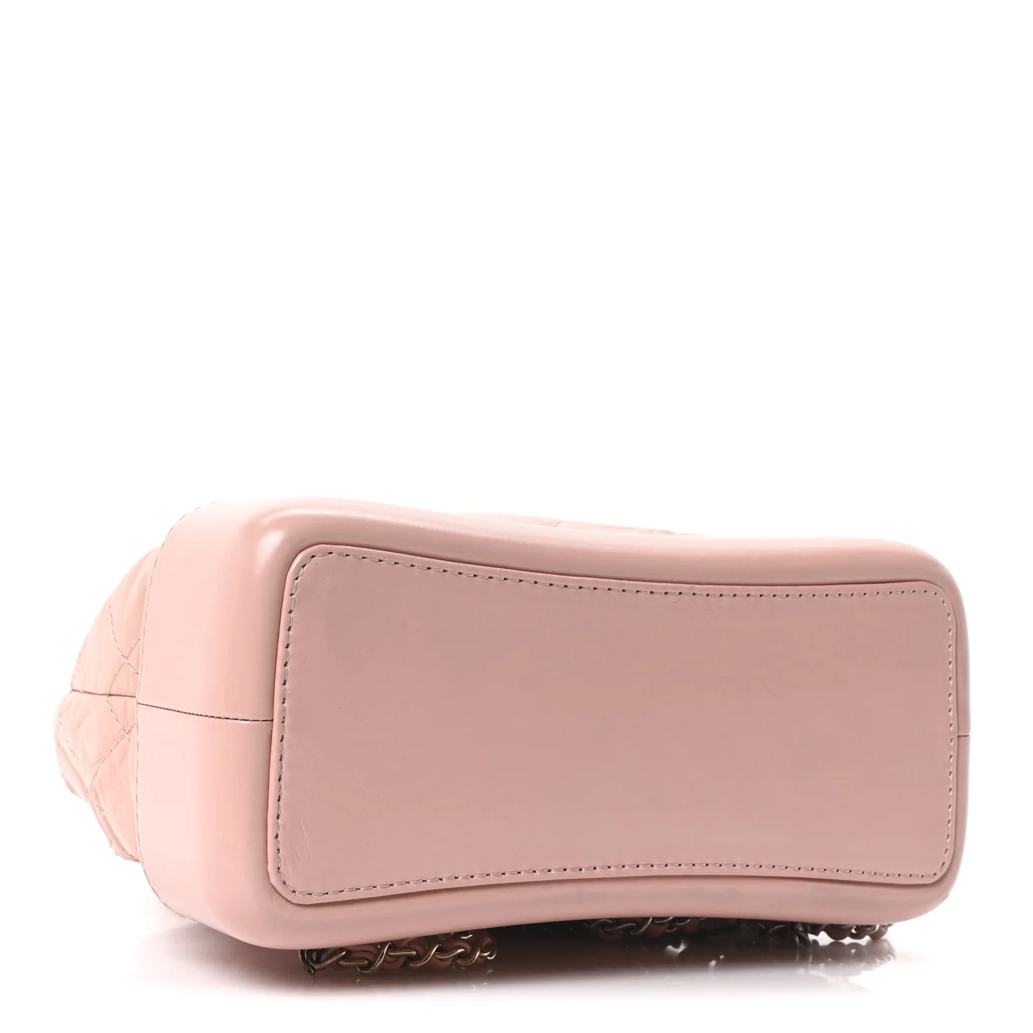 Aged Calfskin Quilted Small Gabrielle Backpack Pink - Image 4