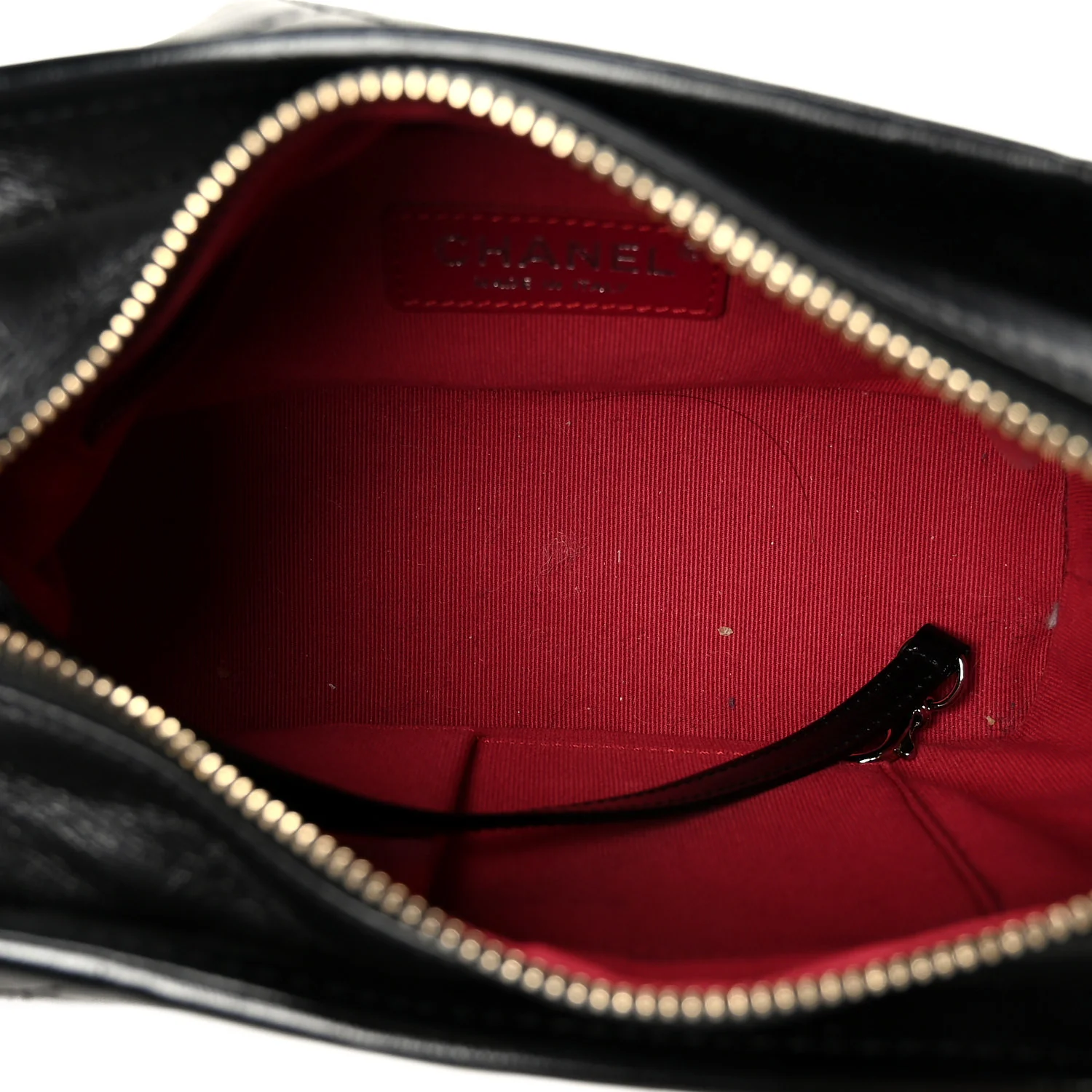Aged Calfskin Quilted Small Gabrielle Hobo Black - Image 5
