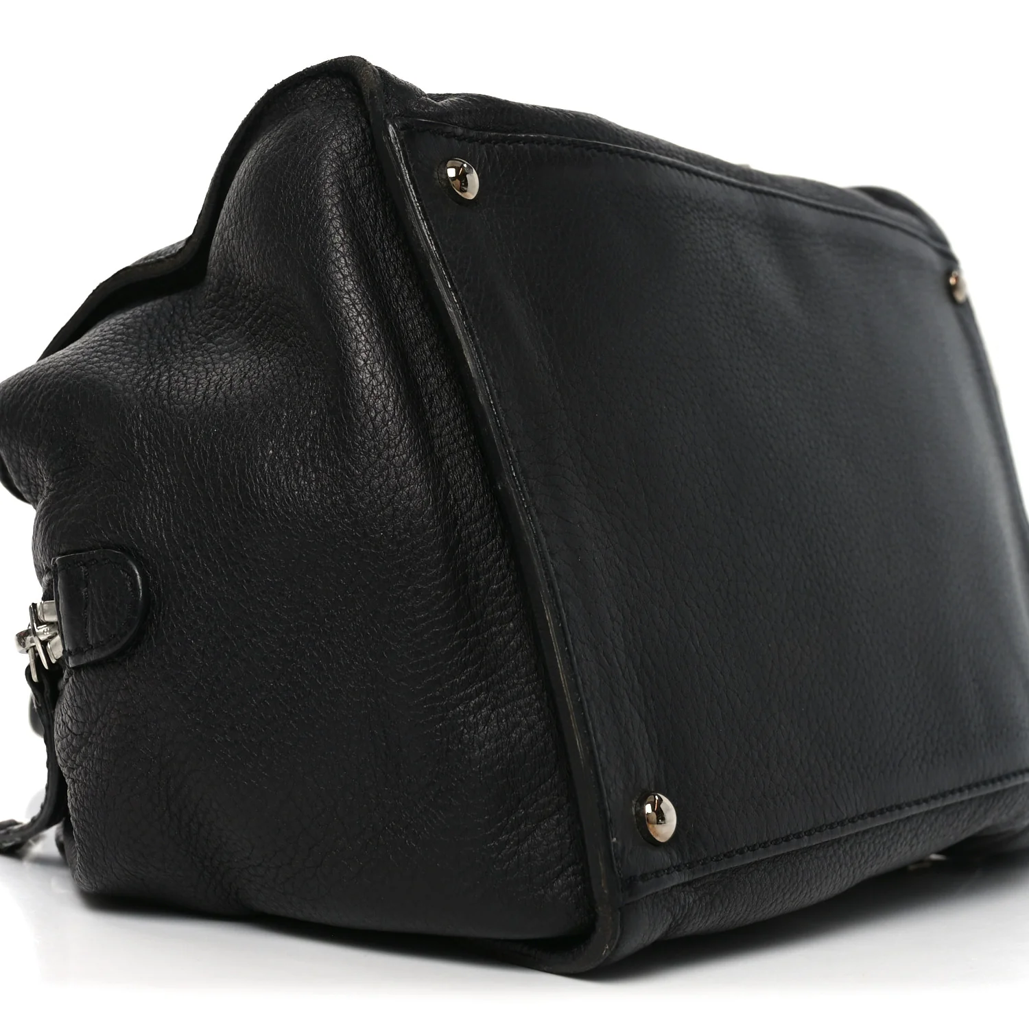 Calfskin Bolt Bowler Black - Image 9