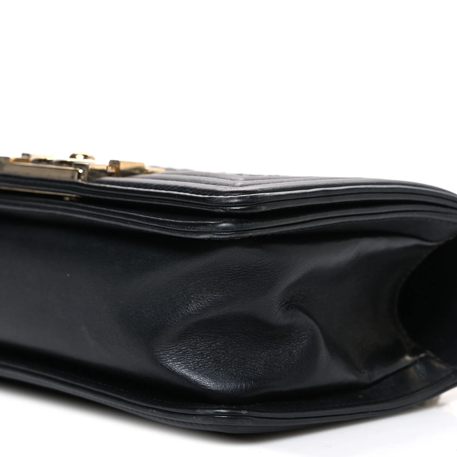Calfskin Braided Small Boy Flap Black - Image 10