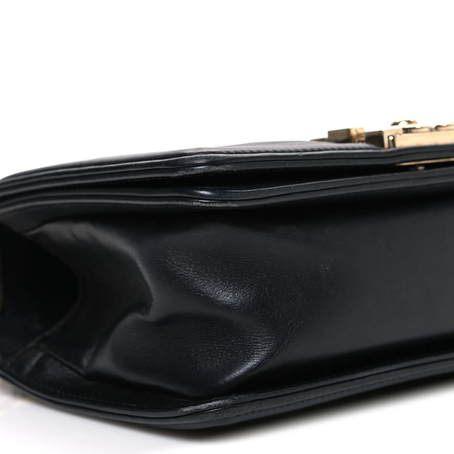 Calfskin Braided Small Boy Flap Black - Image 9