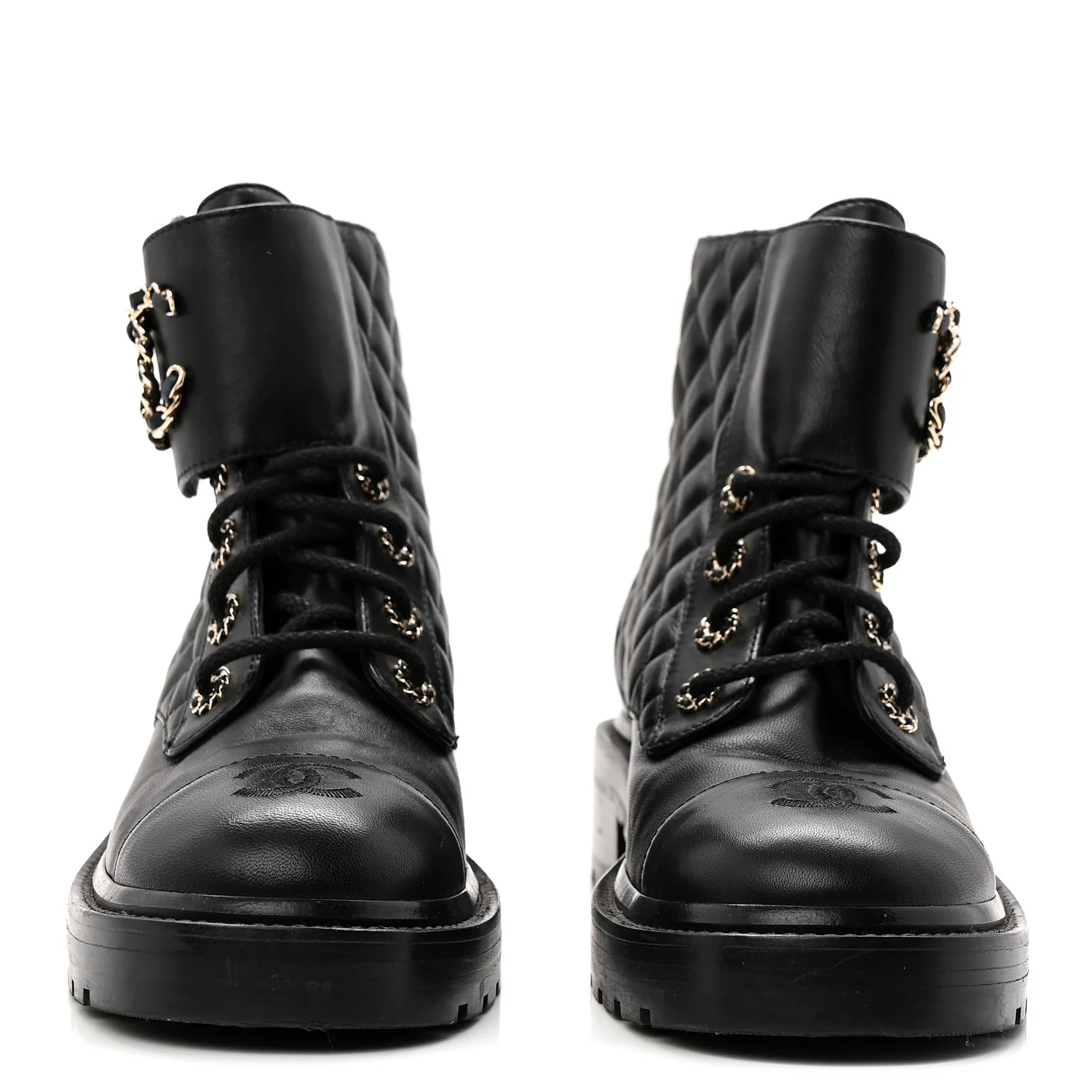 Calfskin Cap Toe CC Riding Boots 39 Black - Image 5