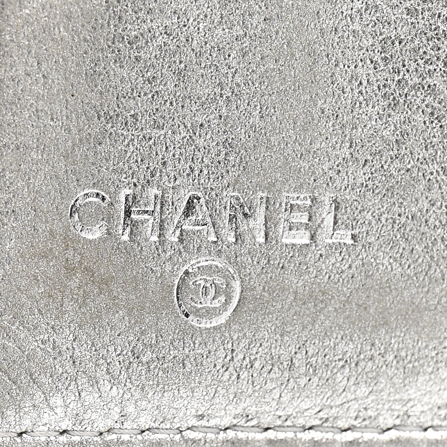 Calfskin Card Holder Black Silver - Image 6
