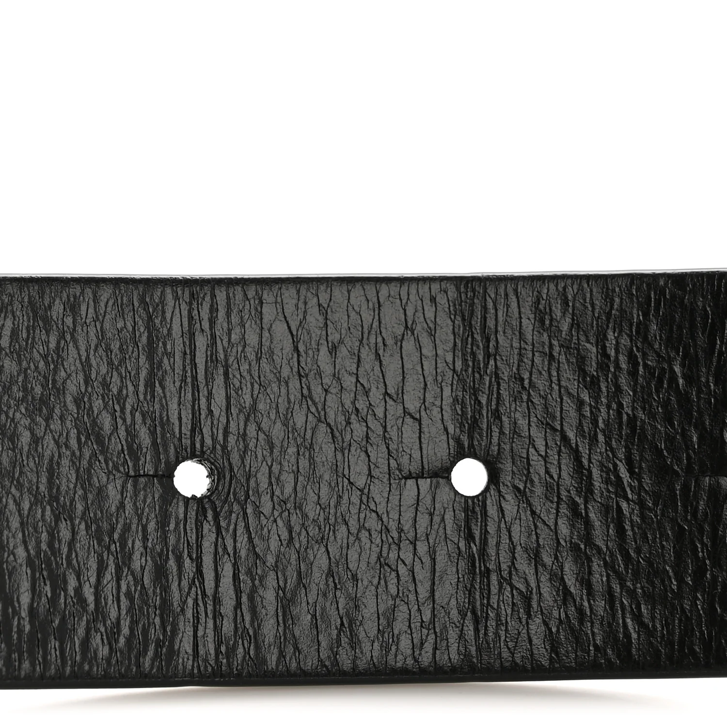 Calfskin CC Reversible Belt 85 White Black - Image 4