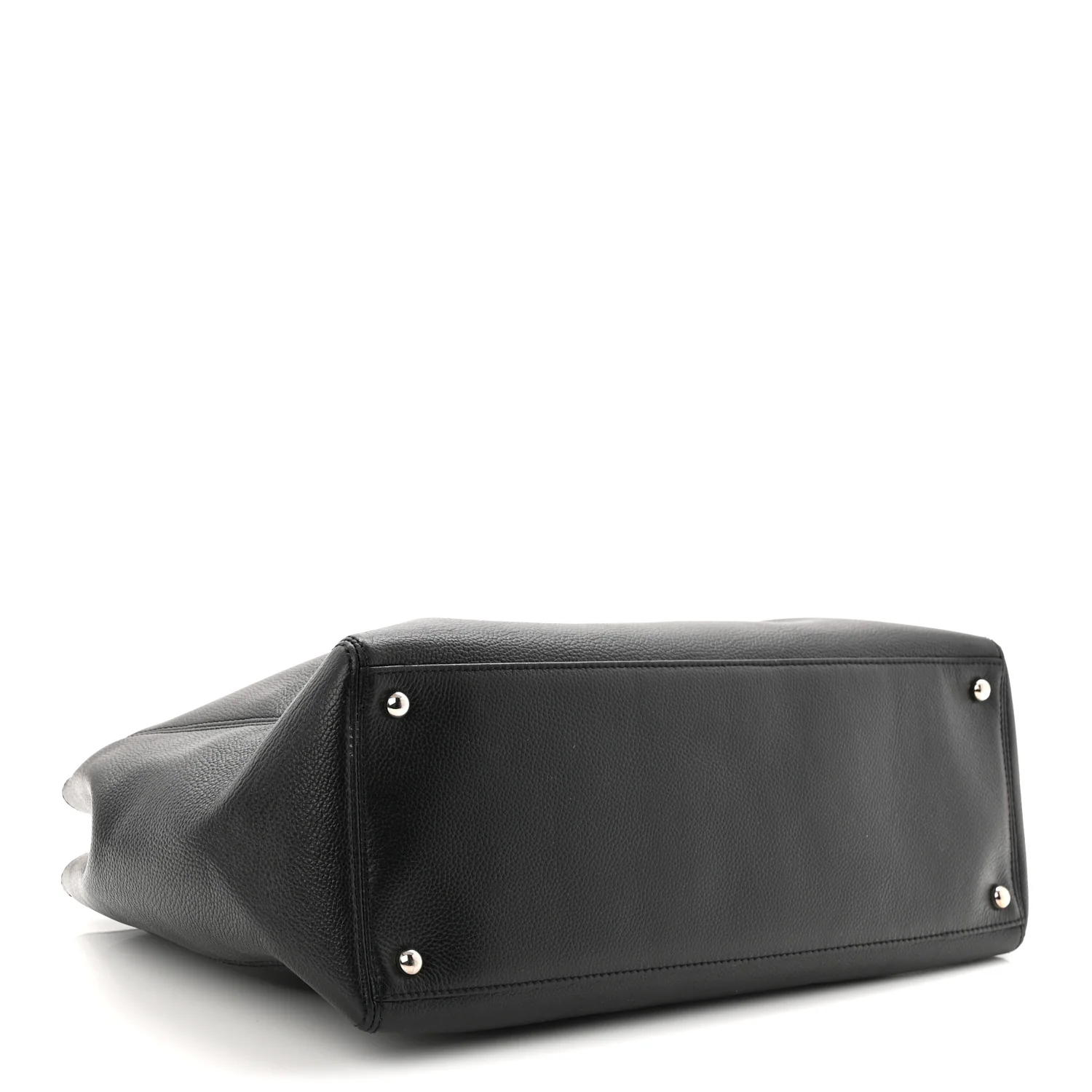 Calfskin Cerf Executive Shopper Tote Black - Image 4