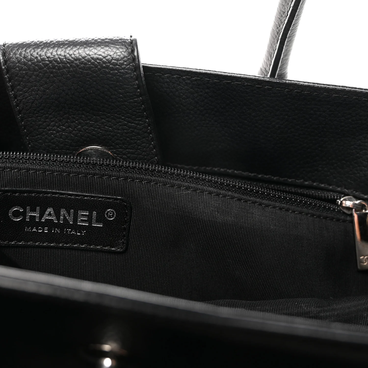 Calfskin Cerf Executive Shopper Tote Black - Image 7