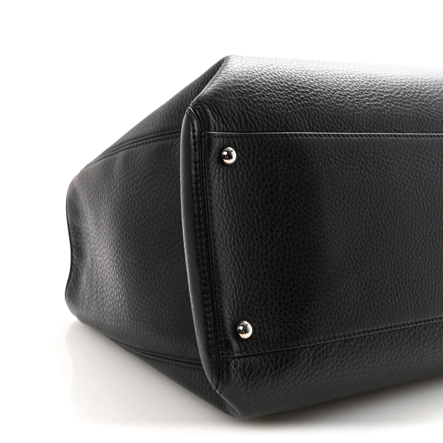 Calfskin Cerf Executive Shopper Tote Black - Image 9